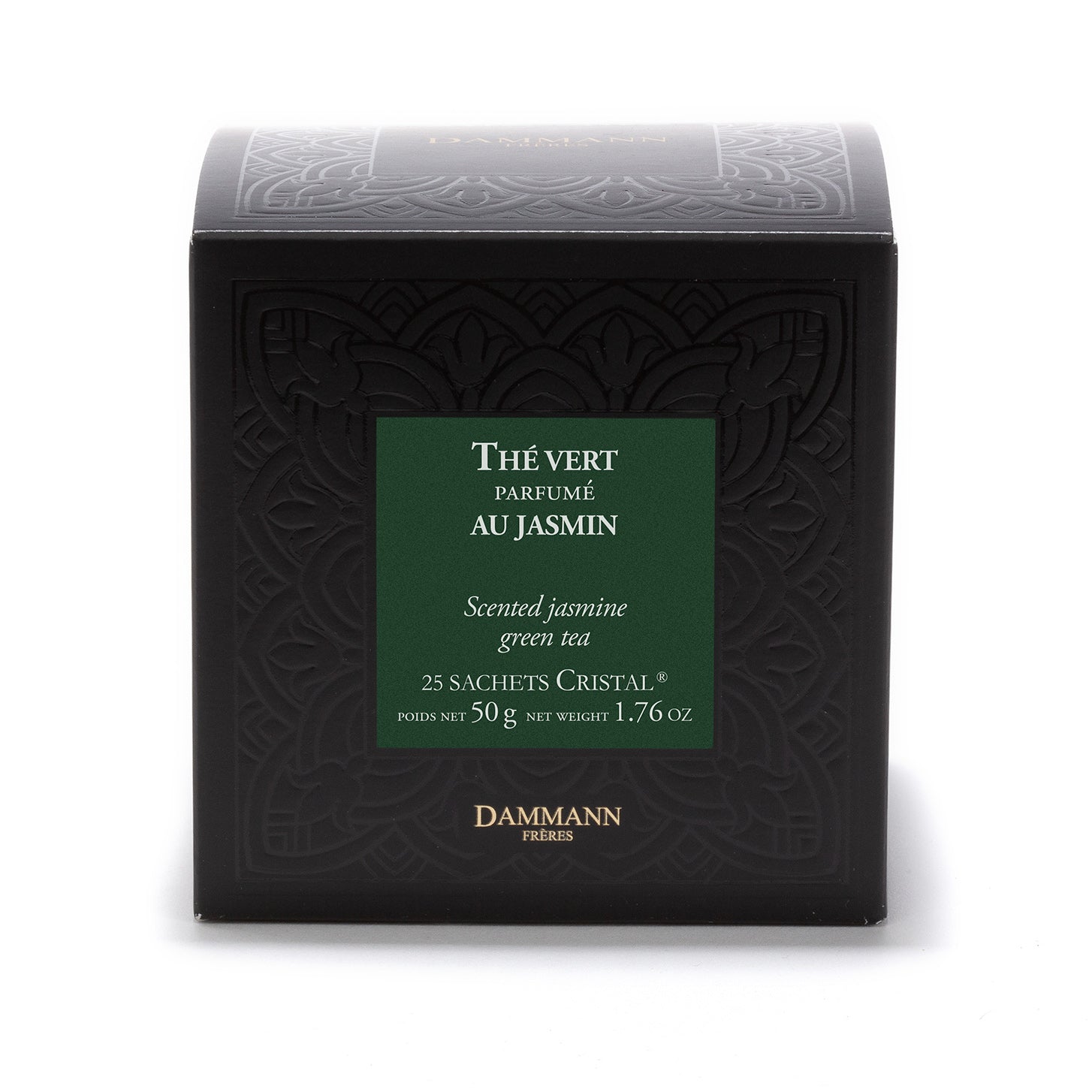 Thé vert jasmin boite - 25 sachets cristal