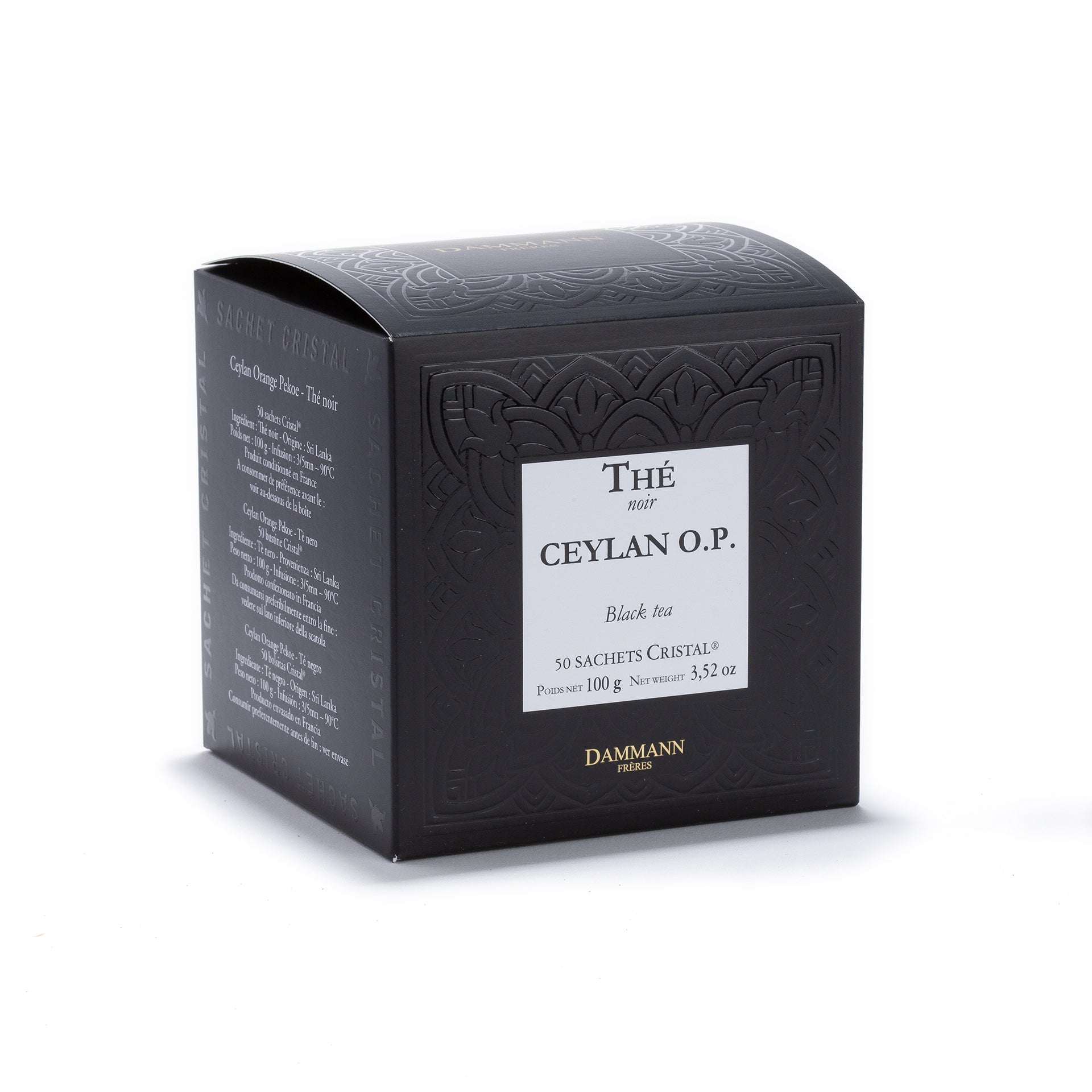 Thé ceylan O.P. - 50 sachets cristal