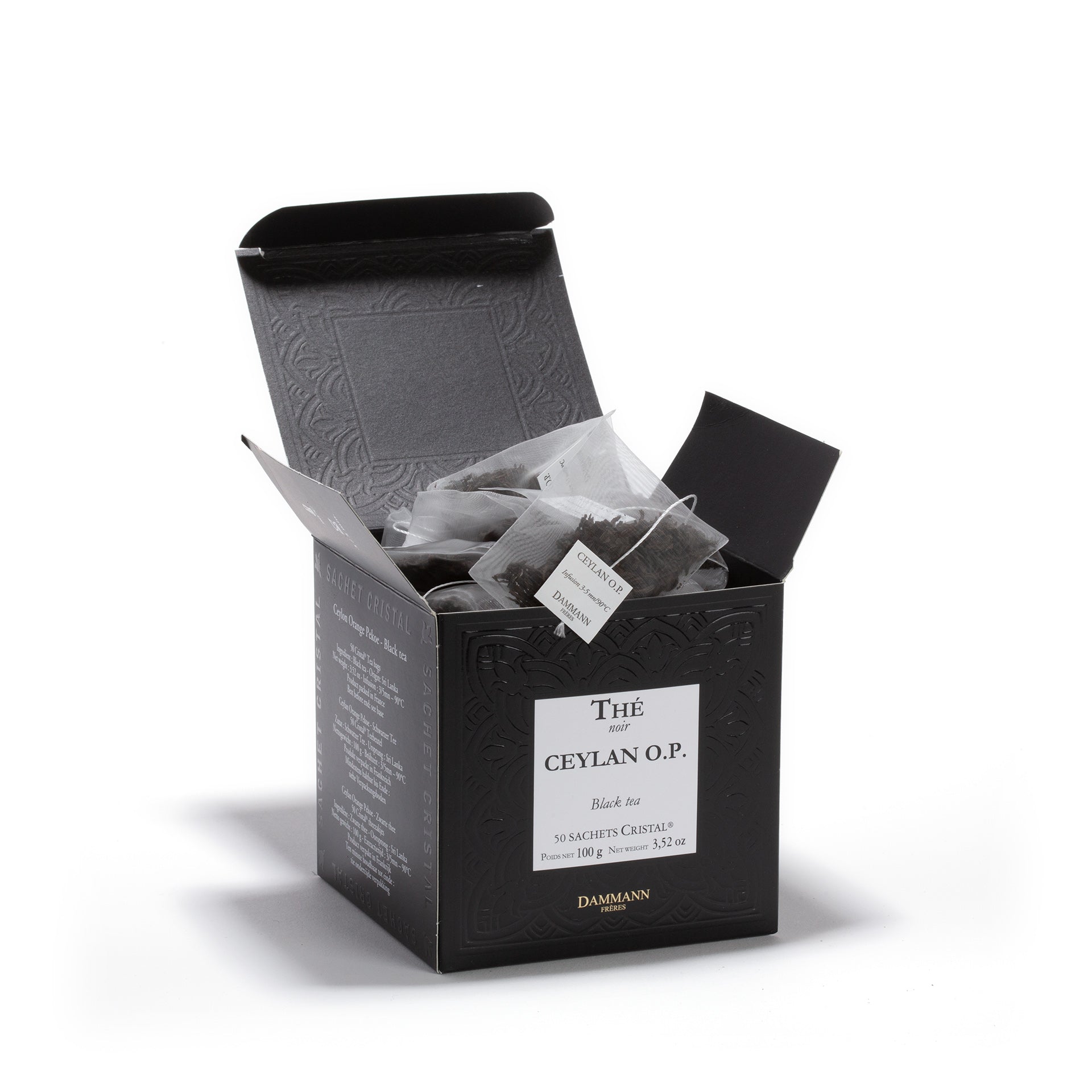Thé ceylan O.P. - 50 sachets cristal