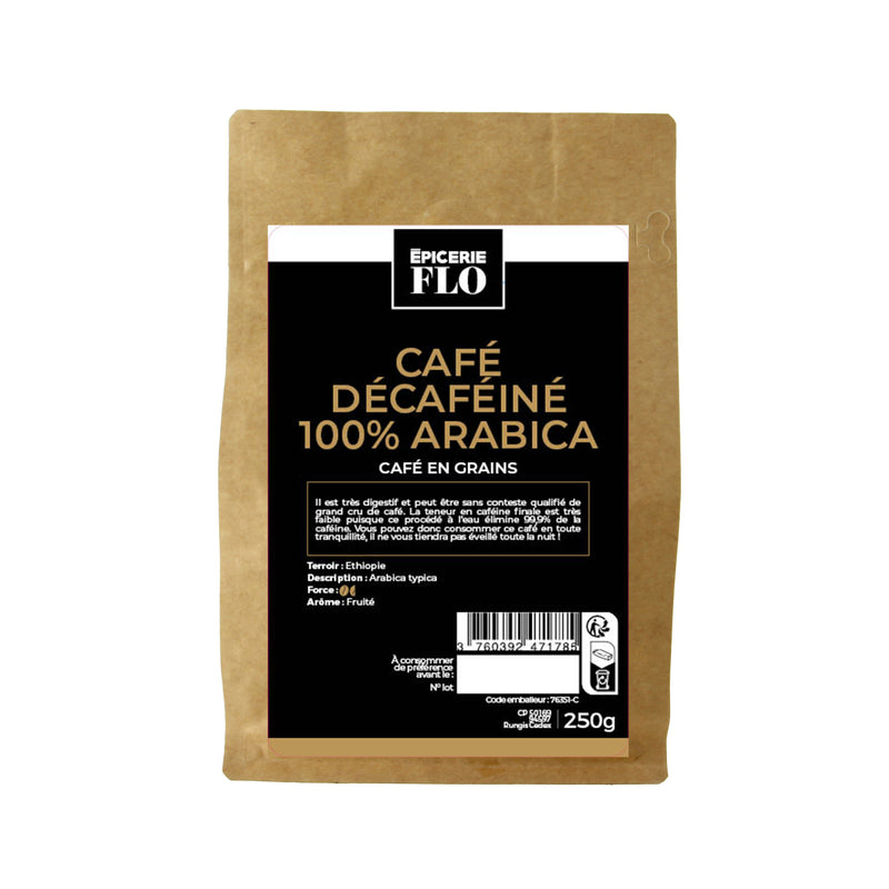 Café décafeïné grains - 250g