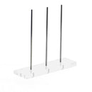 Boulier socle en plexiglas inox