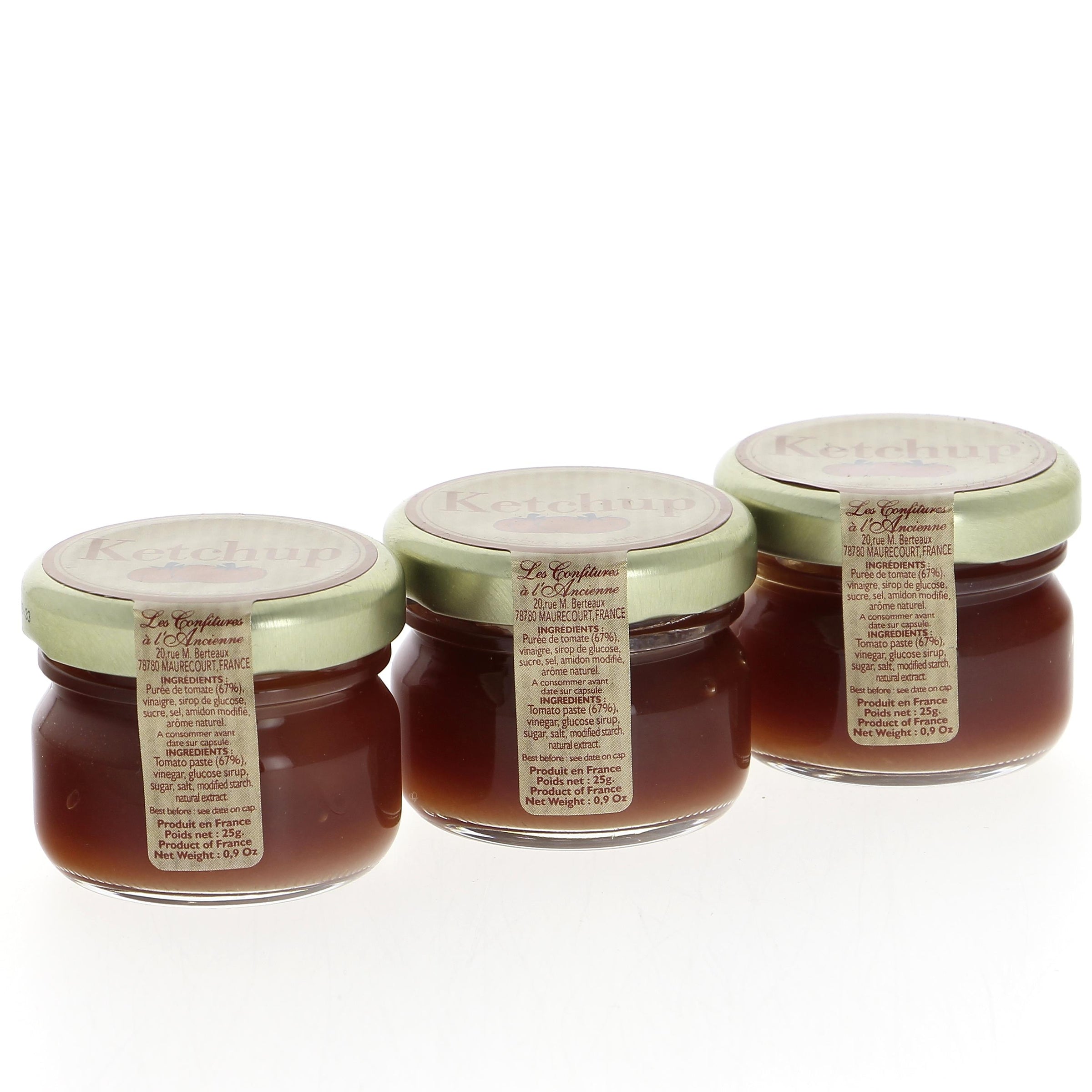 Ketchup pot en verre 25g - 80 pièces