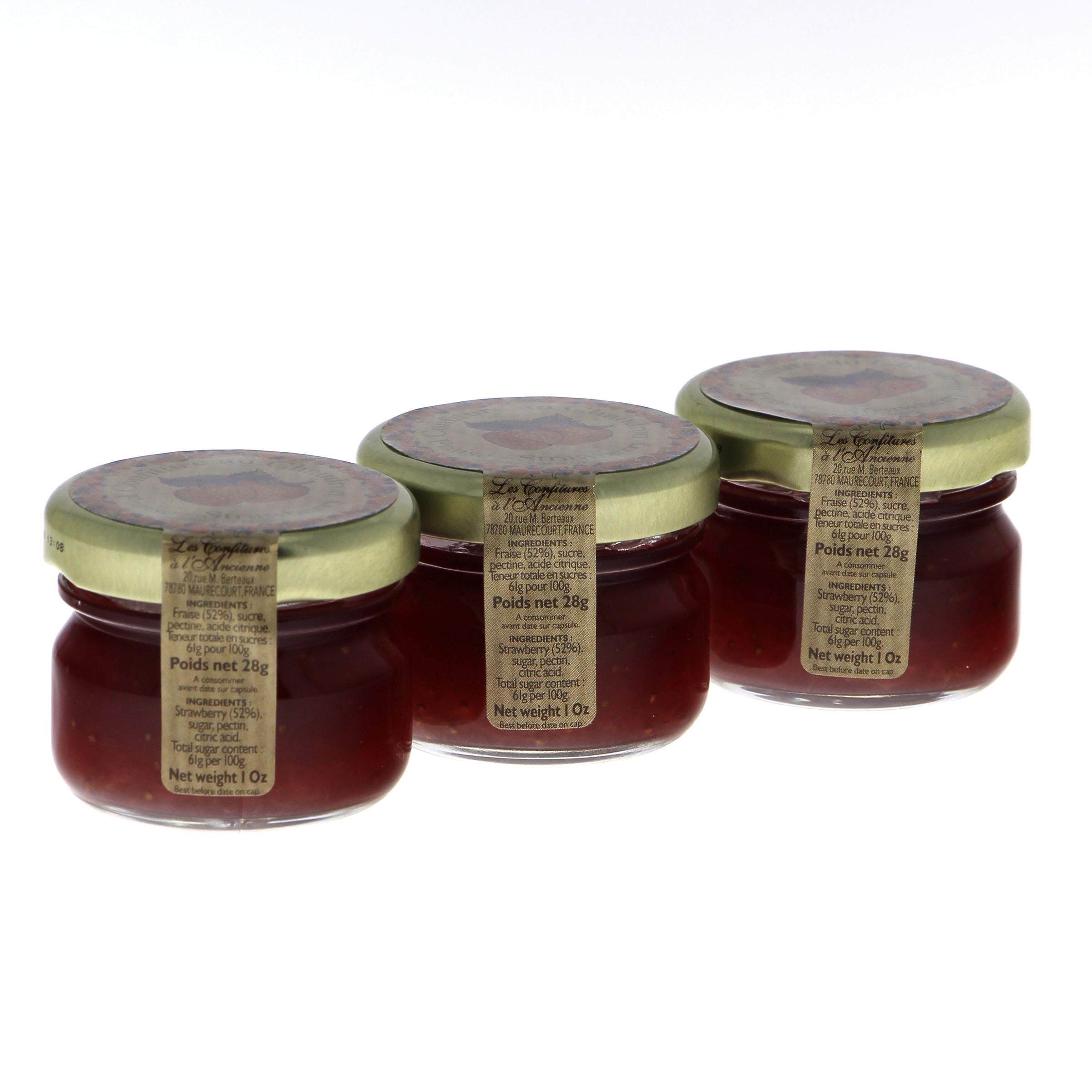 Confiture de fraises - 80x28g