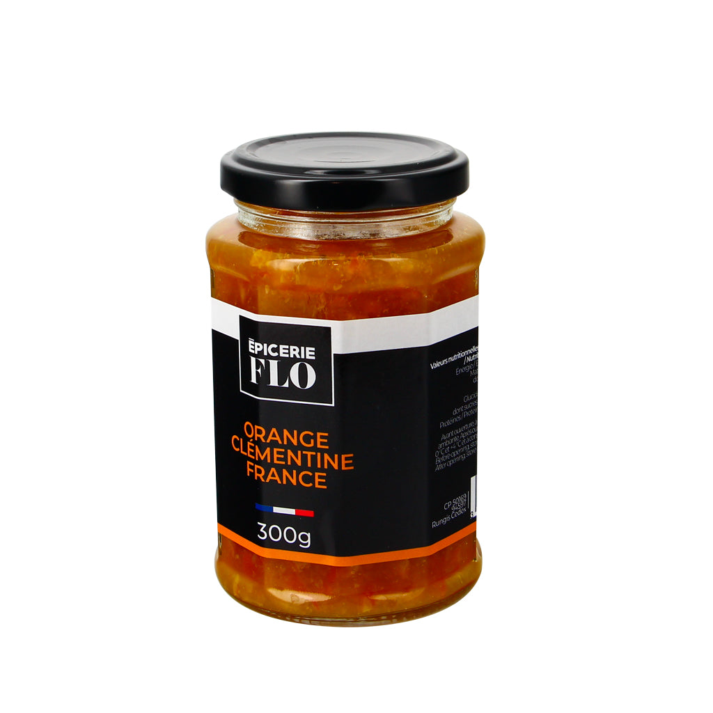 Orange and clementine from France: fruit preserve - 300g