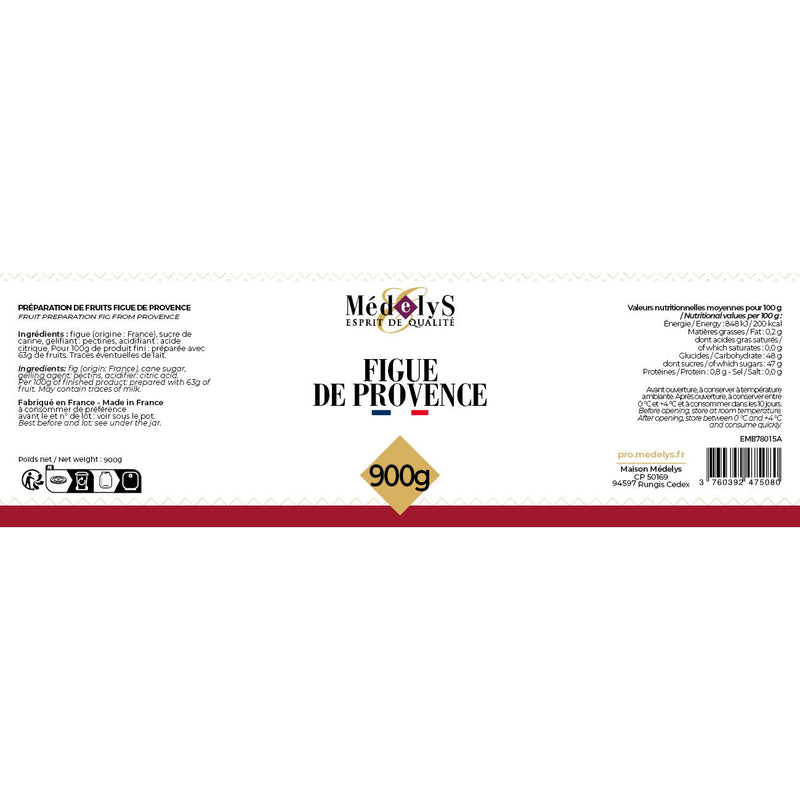 La figue de Provence : préparation de fruit - 900g