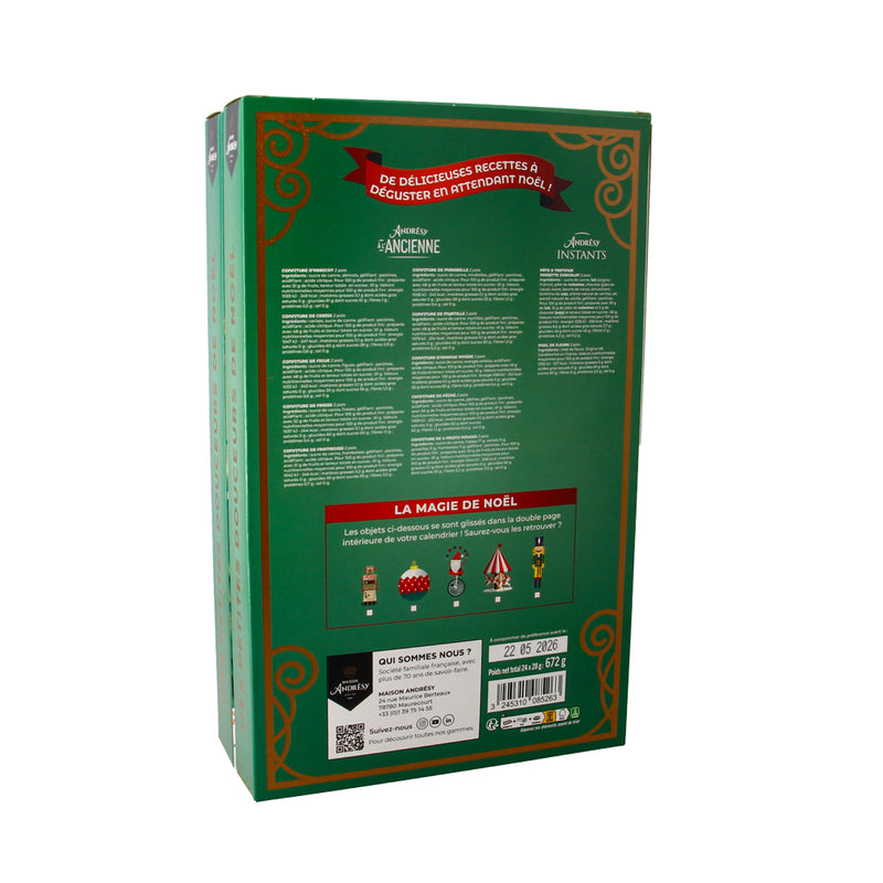 Calendrier de l'Avent confitures Andresy - 24x28g
