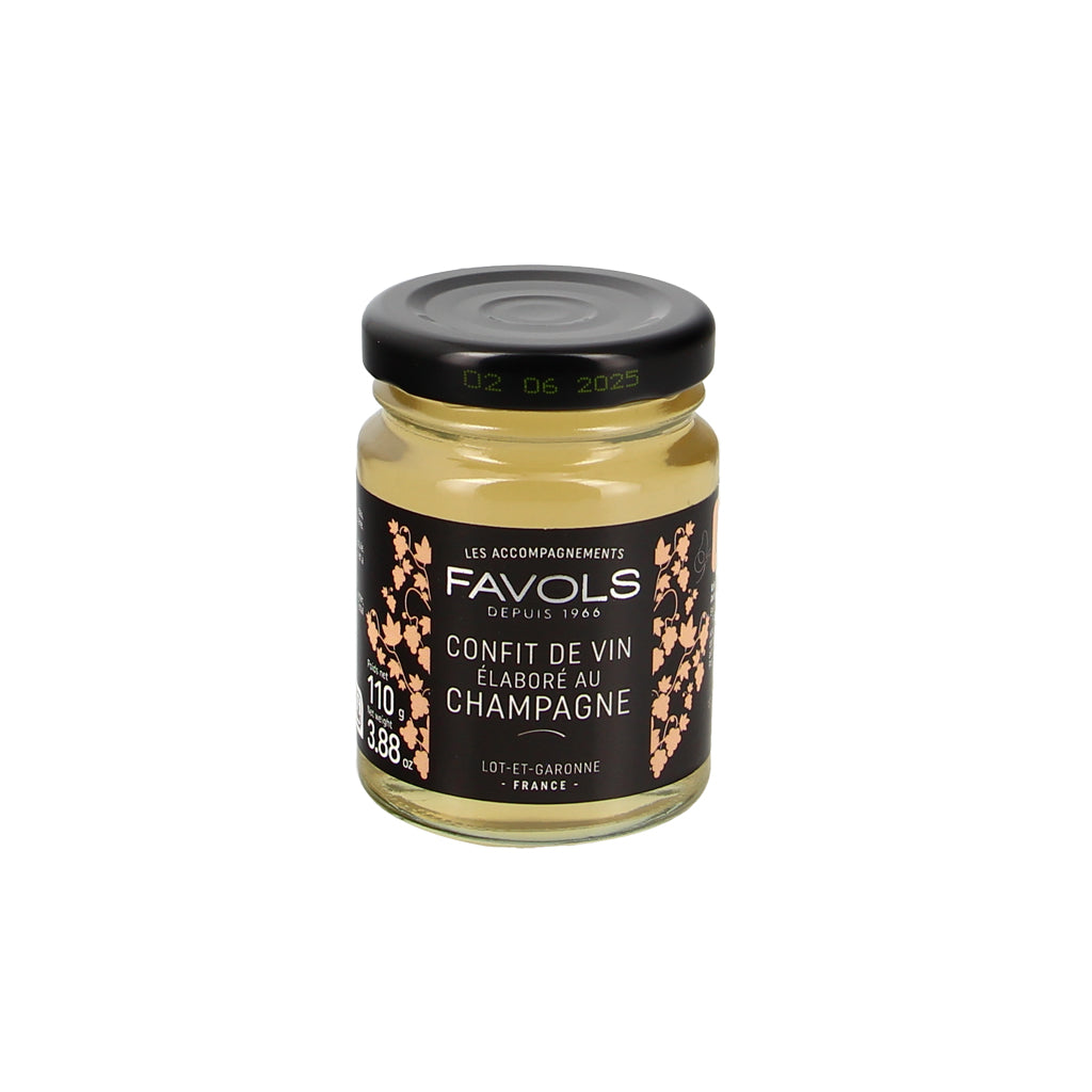 Confit de vin élaboré au Champagne - 110g