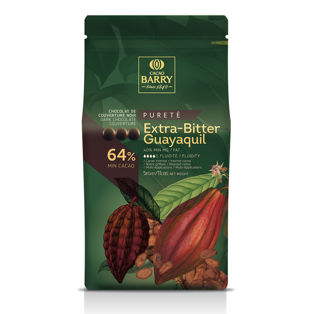 Chocolate Black Cover Extra Bitter 64% In Shillings - 5Kg