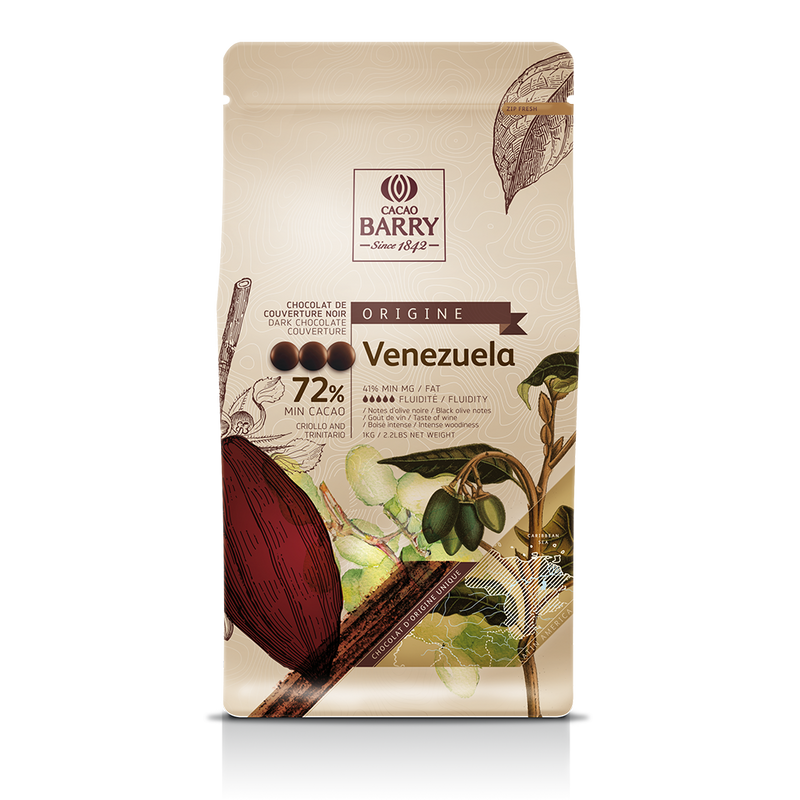 Venezuela Dark Chocolate Couverture 72% - 1Kg