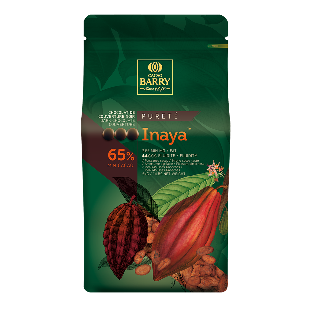 Inaya Dark Chocolate Couverture 65% In Shillings - 5Kg
