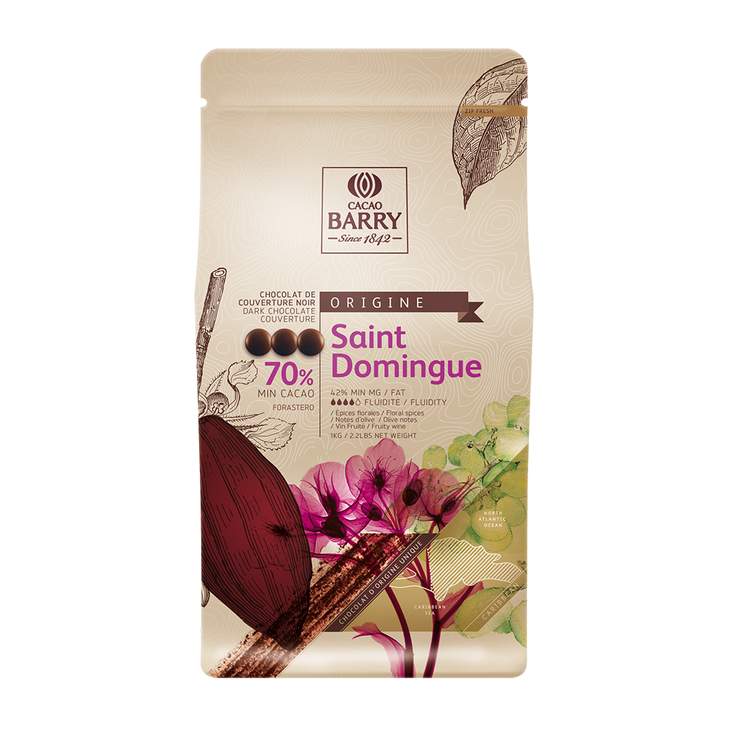 Couverture Chocolate Black Santo Domingo 70% - 1Kg