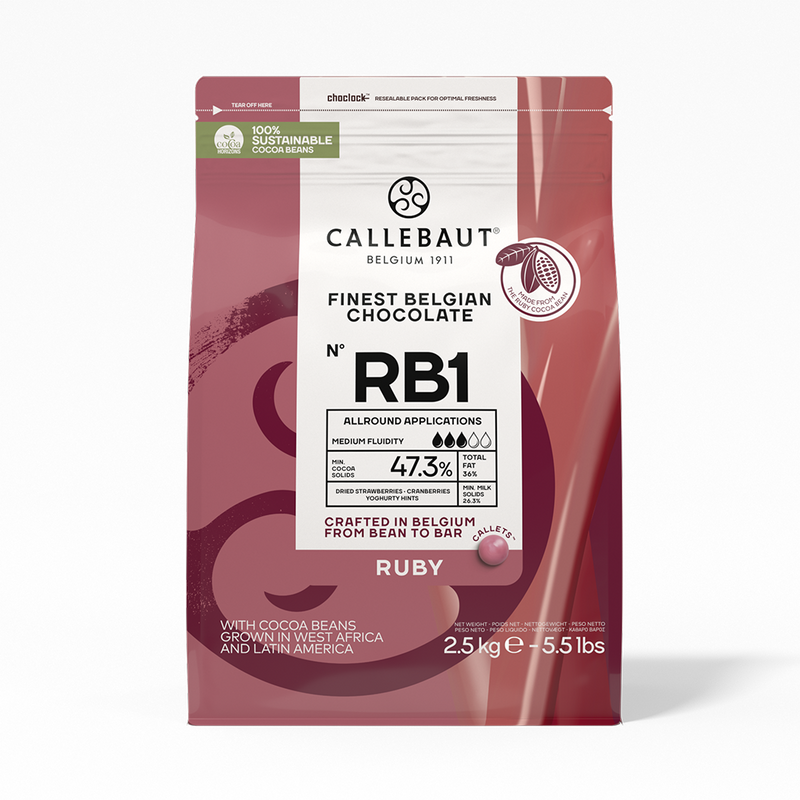 Chocolat de couverture Ruby RB1 - 2,5kg