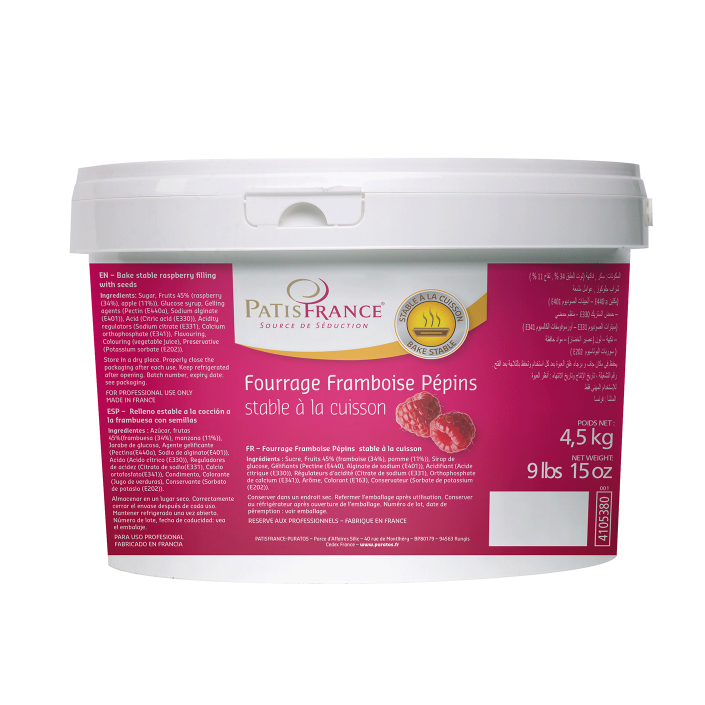Fourrage à la framboise avec pépins - 4.5kg