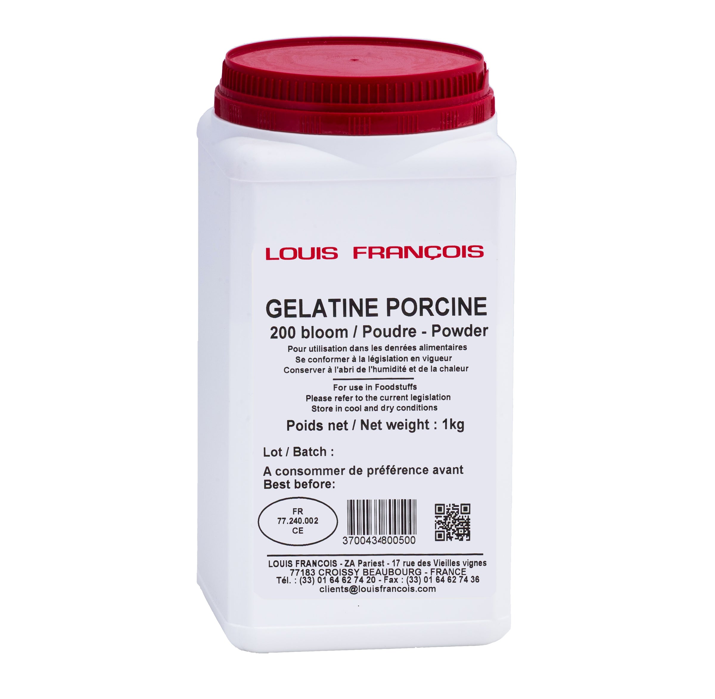 Gelatine poudre 200 bloom 1kg