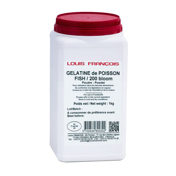 Gélatine de poisson en poudre 200 bloom Louis François - 1kg