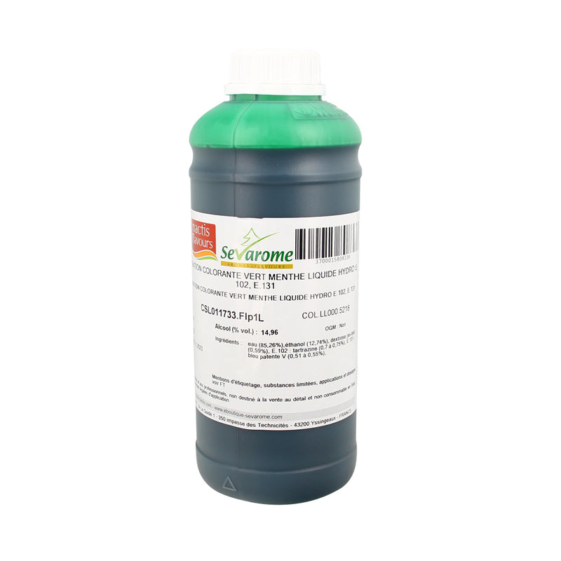 Colorant vert menthe hydrosoluble - 1l