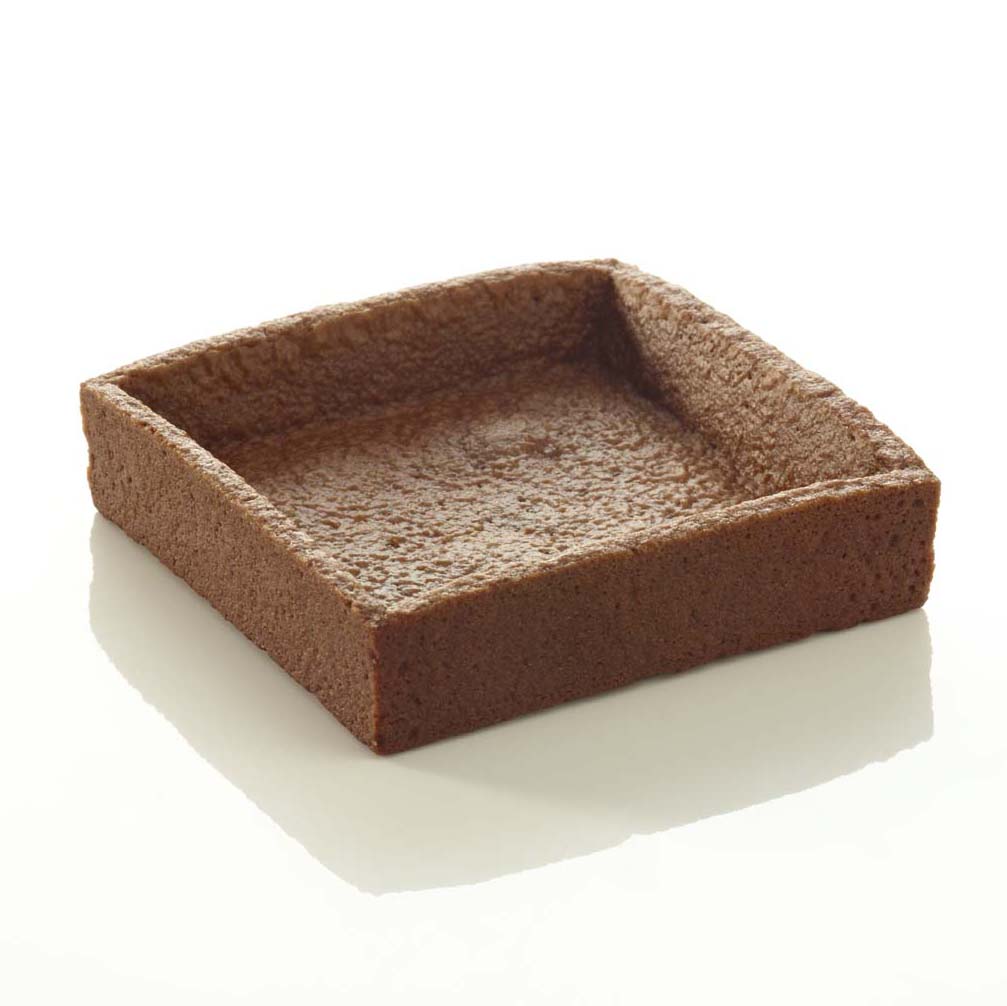 Trendy pure butter chocolate square 7x7cm - 96 pieces