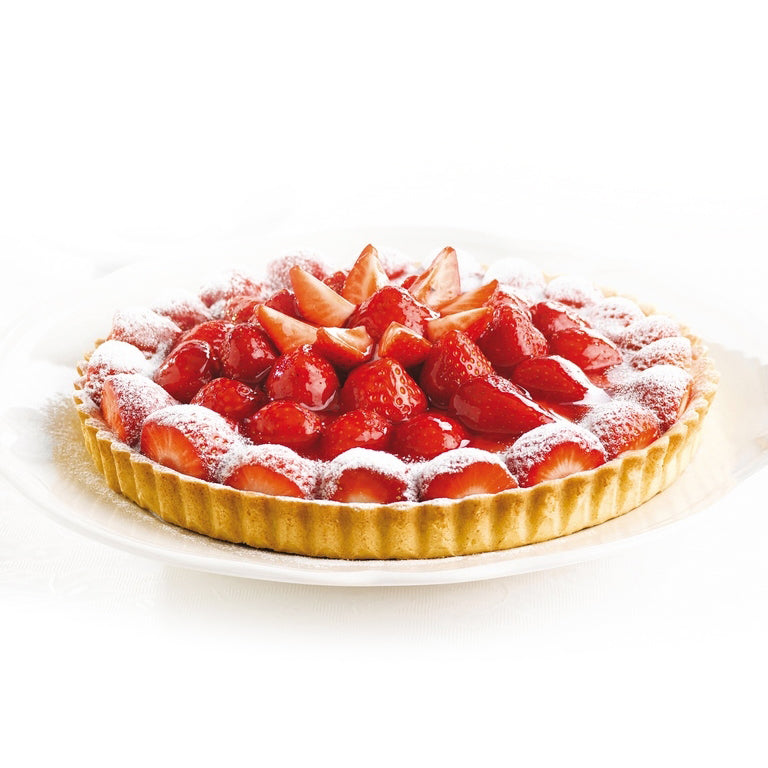Fluted shortcrust pastry tart, pure butter, 28cm - 10 units