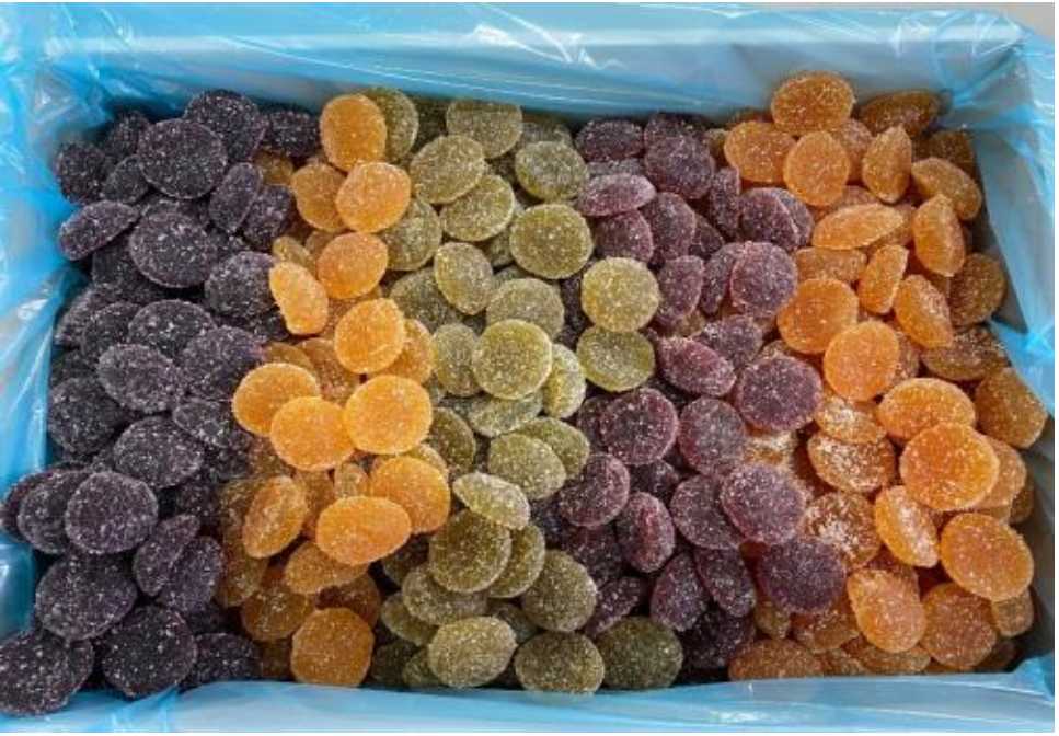 Pates de fruit pastilles assorti - 5kg