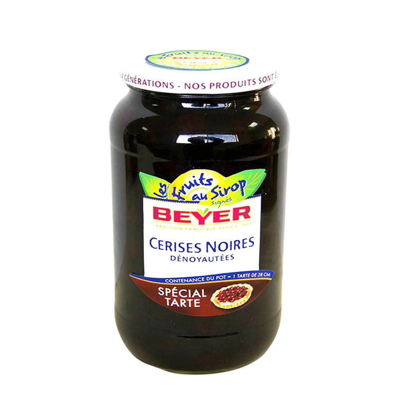 Pitted Black Cherries In Syrup - 1L