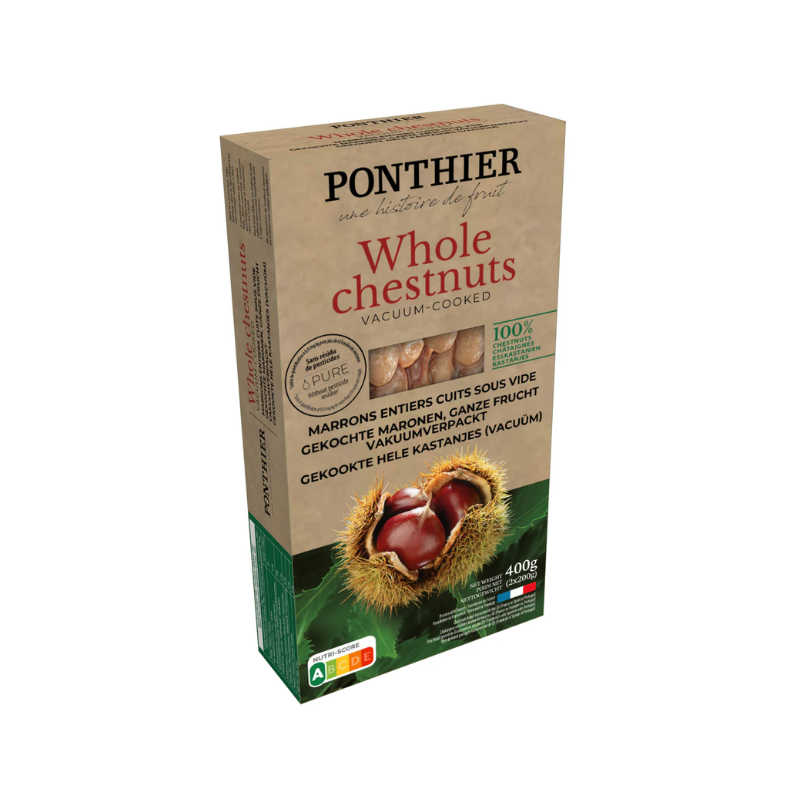 Marrons entiers cuits sous vide - 400g