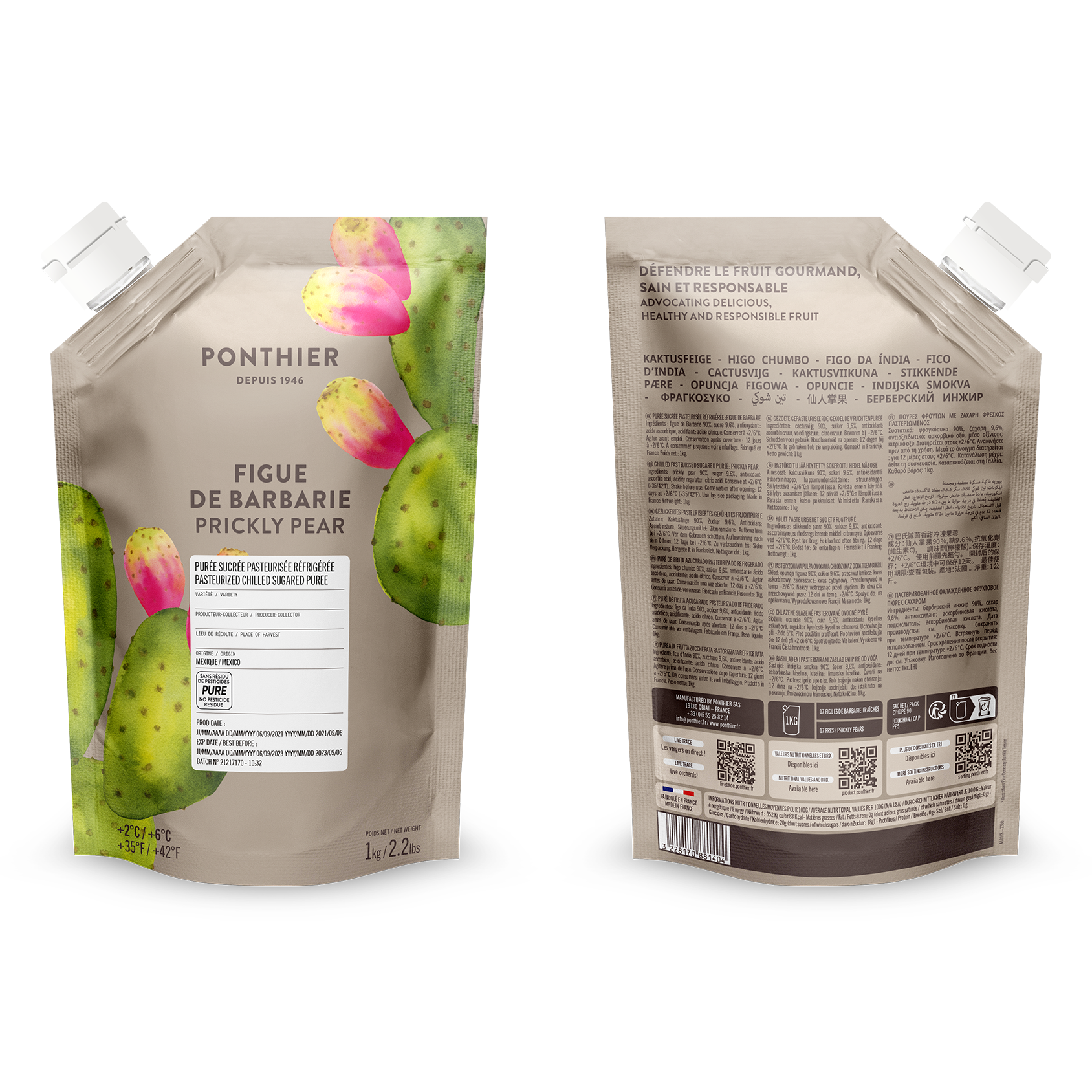 Purée de figue de Barbarie - 1kg