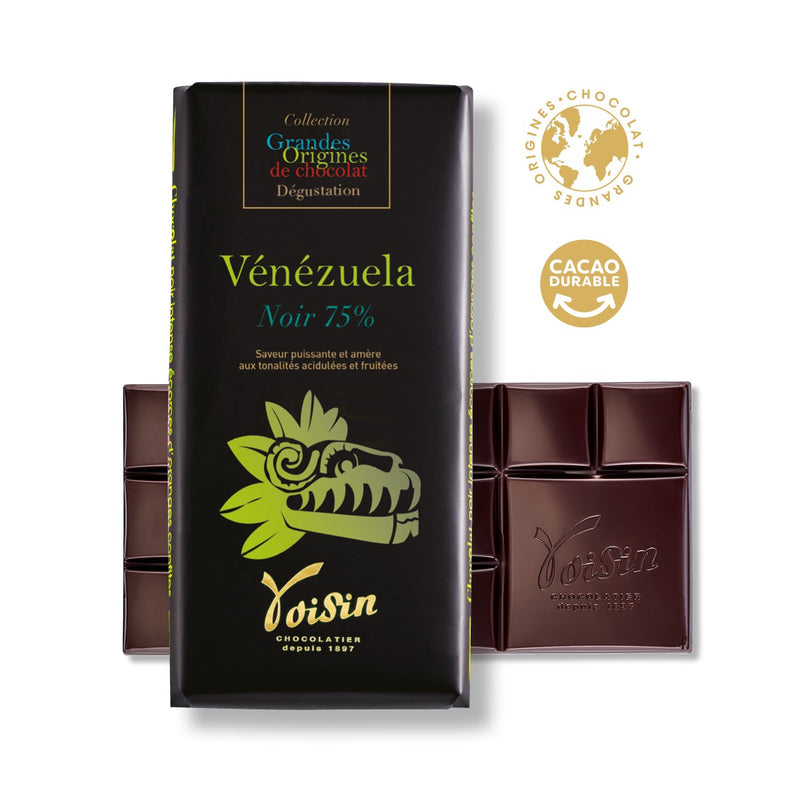 Dark Chocolate Bar 75% Venezuela - 100G