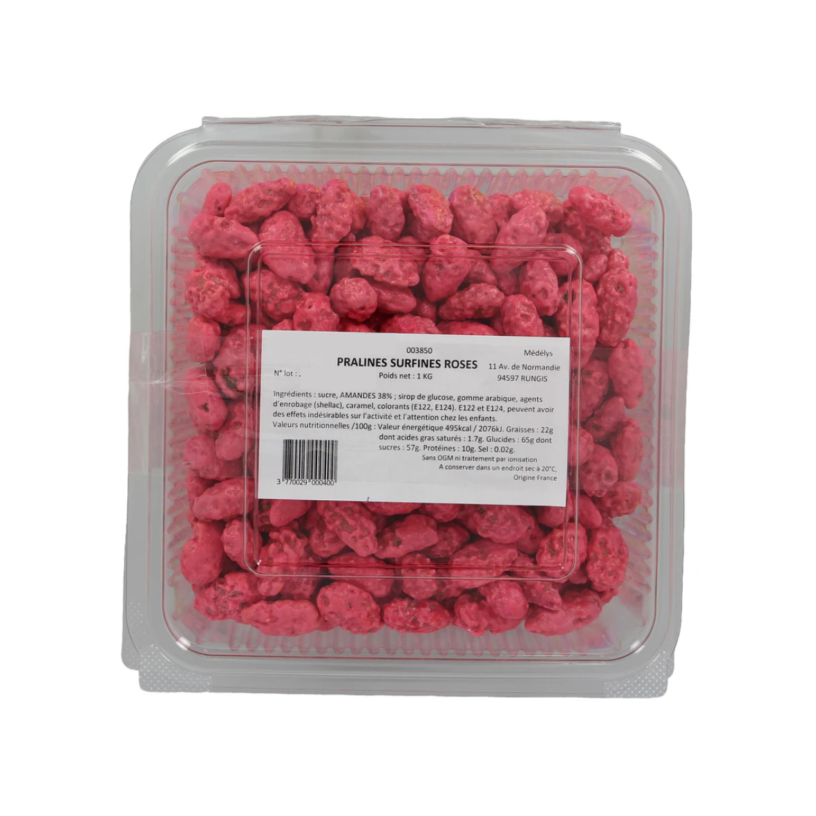 Praline surfine rose - 1kg