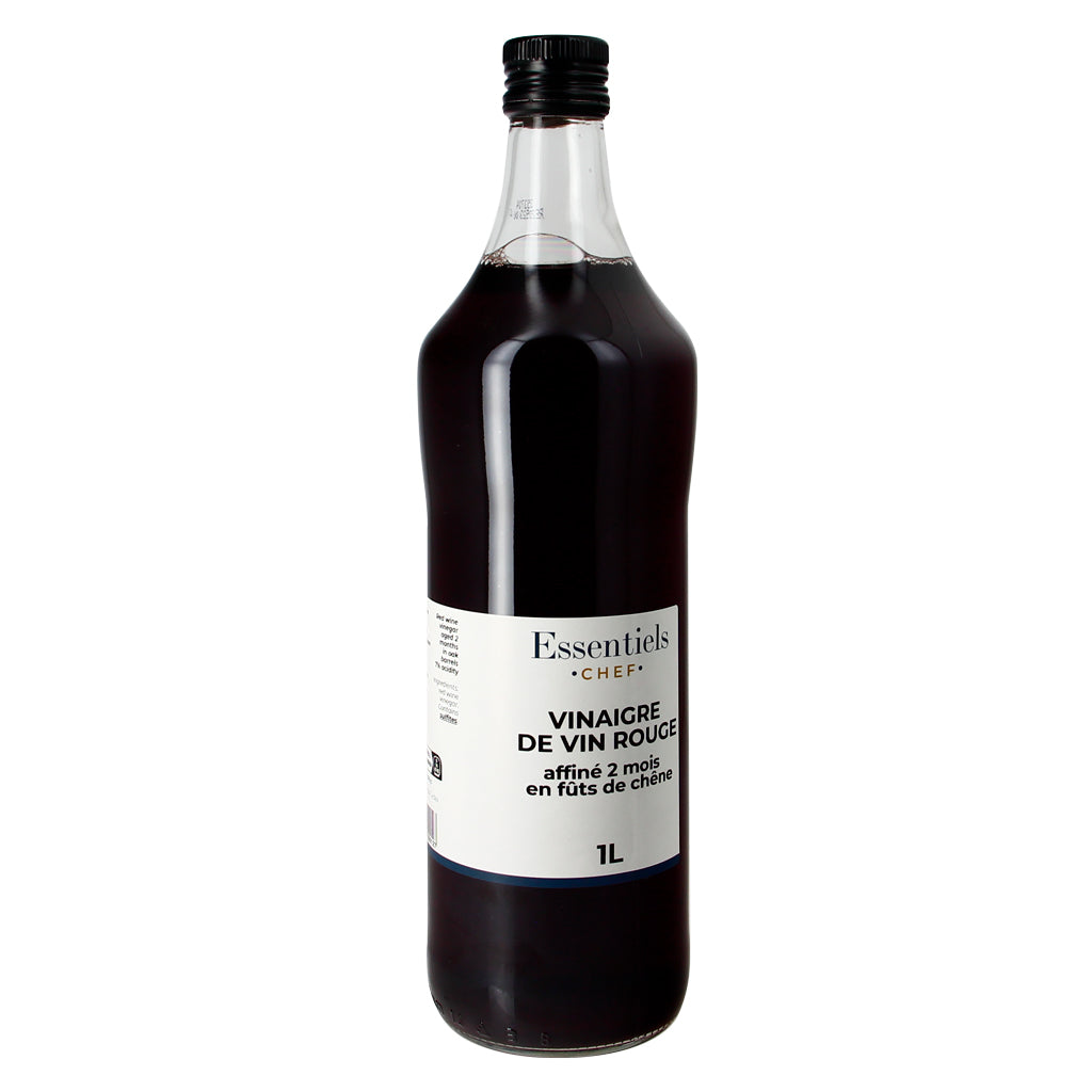 Vinaigre de vin rouge affiné 2 mois en fûts de chêne - 1l