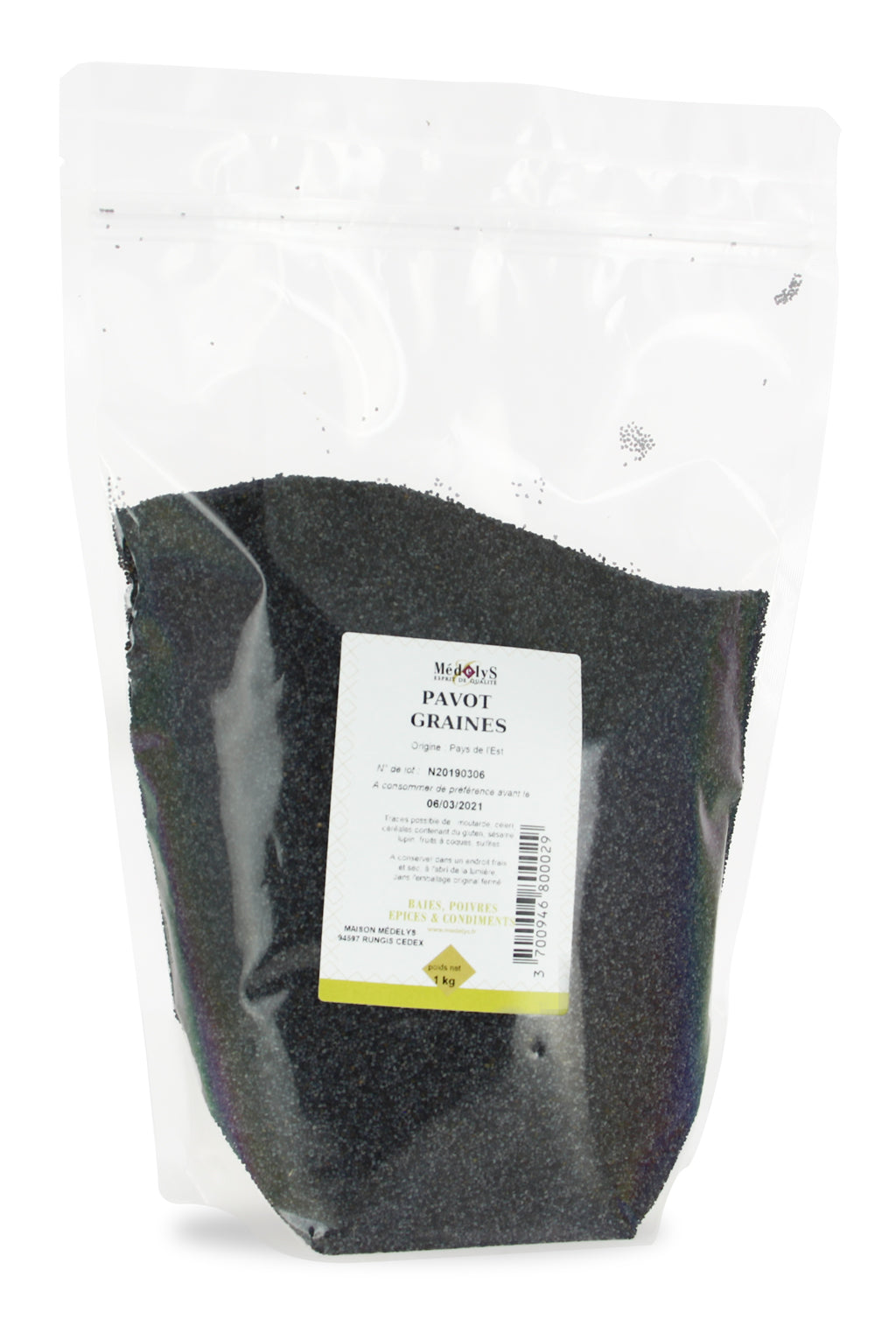 Graines de pavot - 1kg