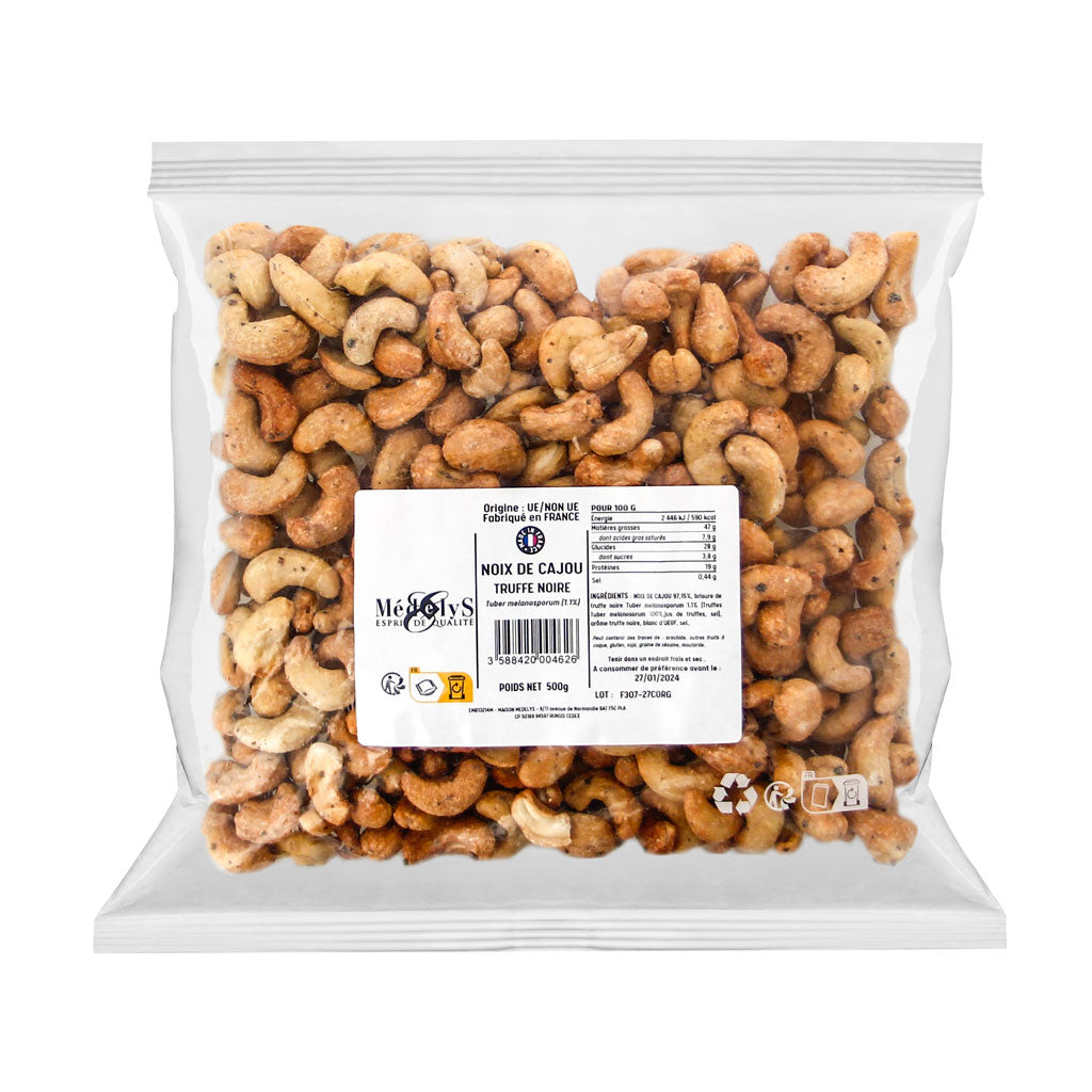 Noix de cajou à la truffe noire Mélanosporum - 500g
