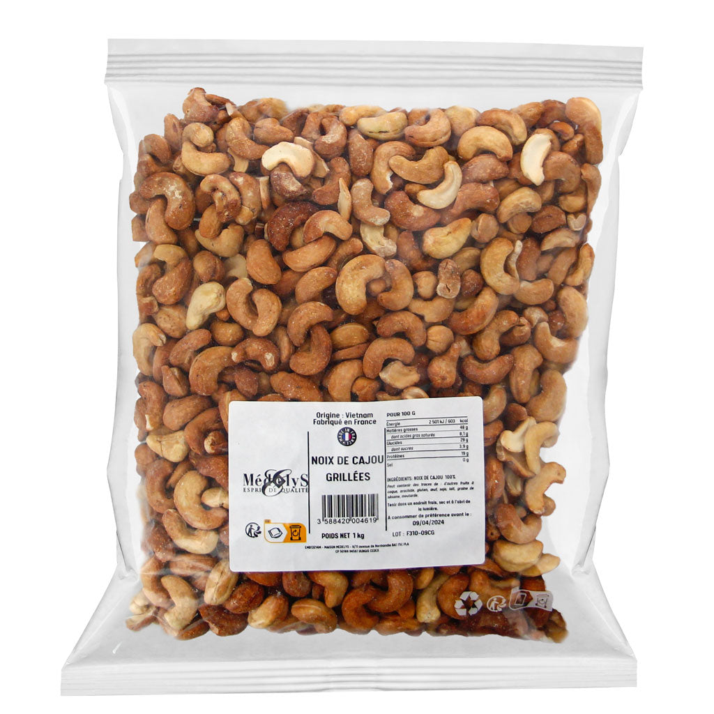 Noix de cajou grillées non salées - 1kg