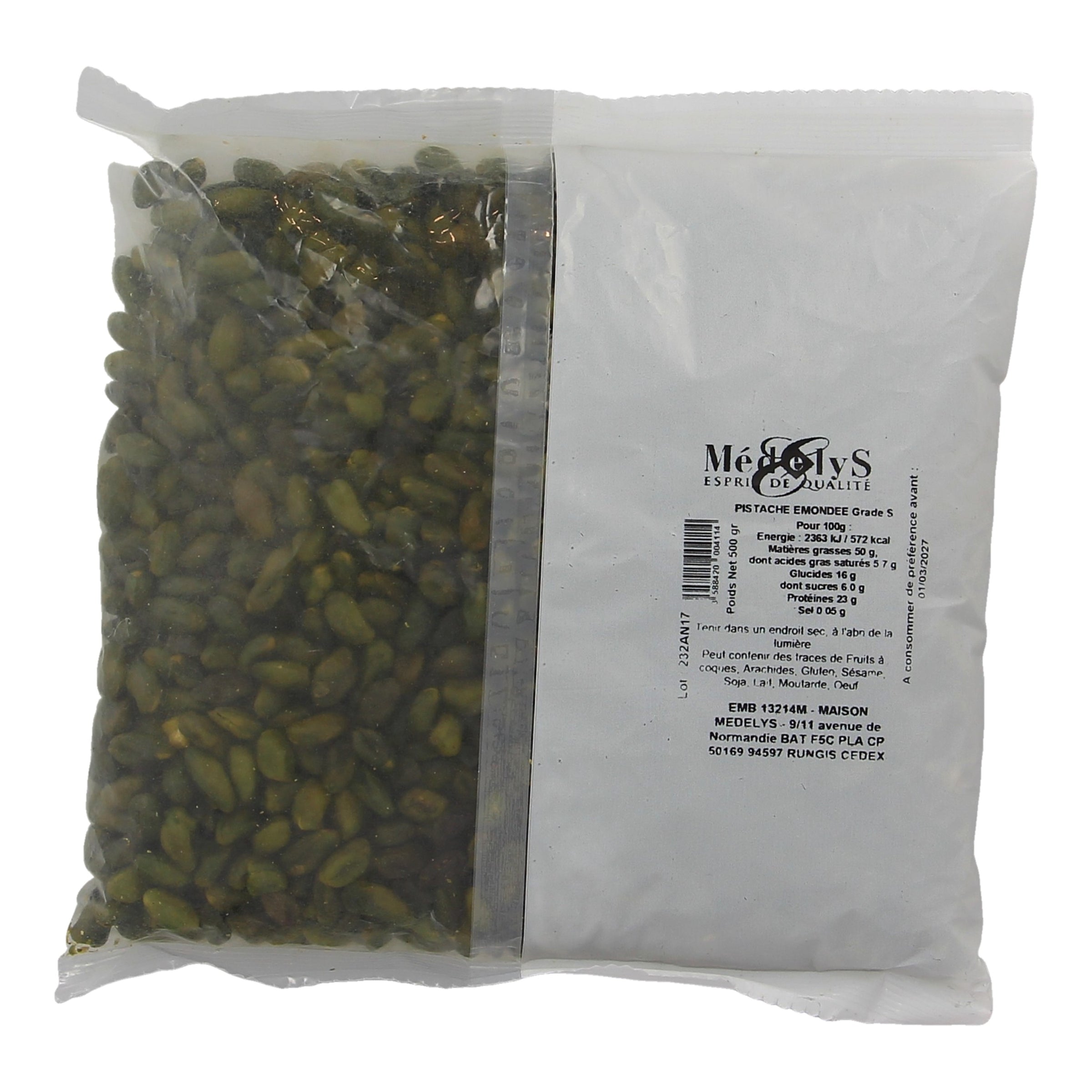 Pistaches émondées grade C - 1kg