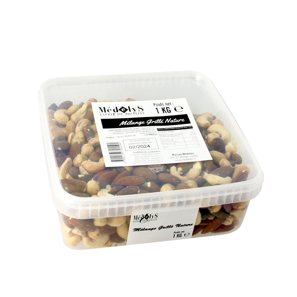 Mélange de fruits secs grillés nature - 1kg