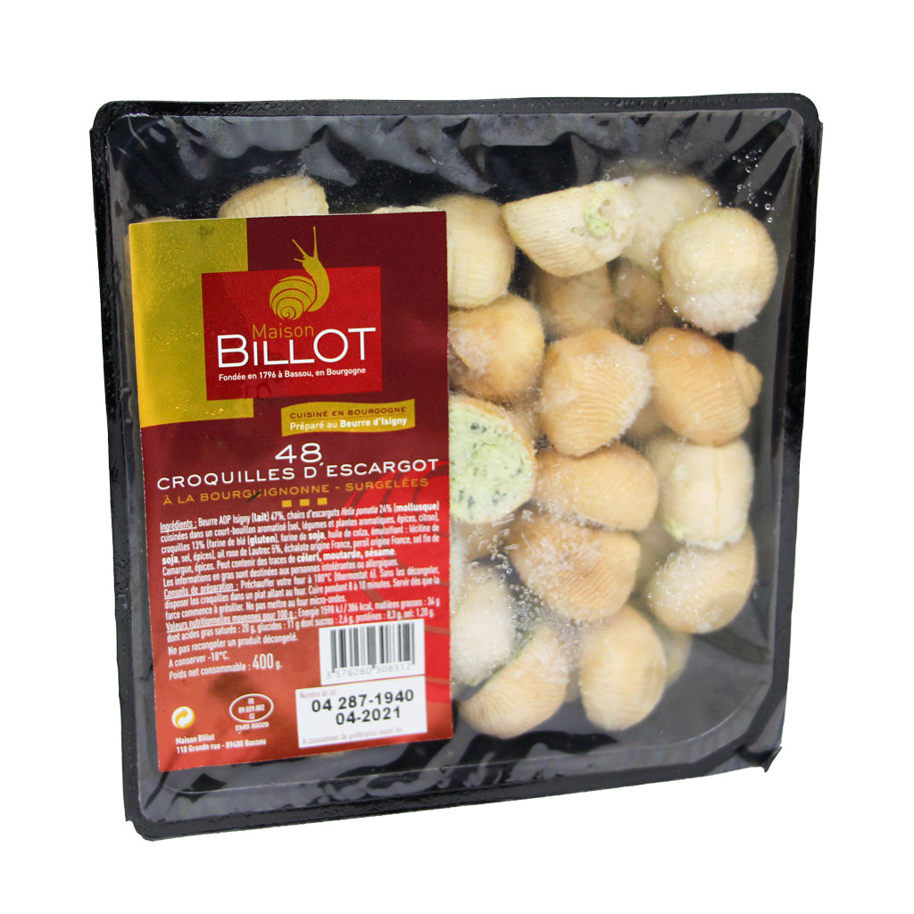 Croquilles d'escargots à la bourguignonne - 48 pièces
