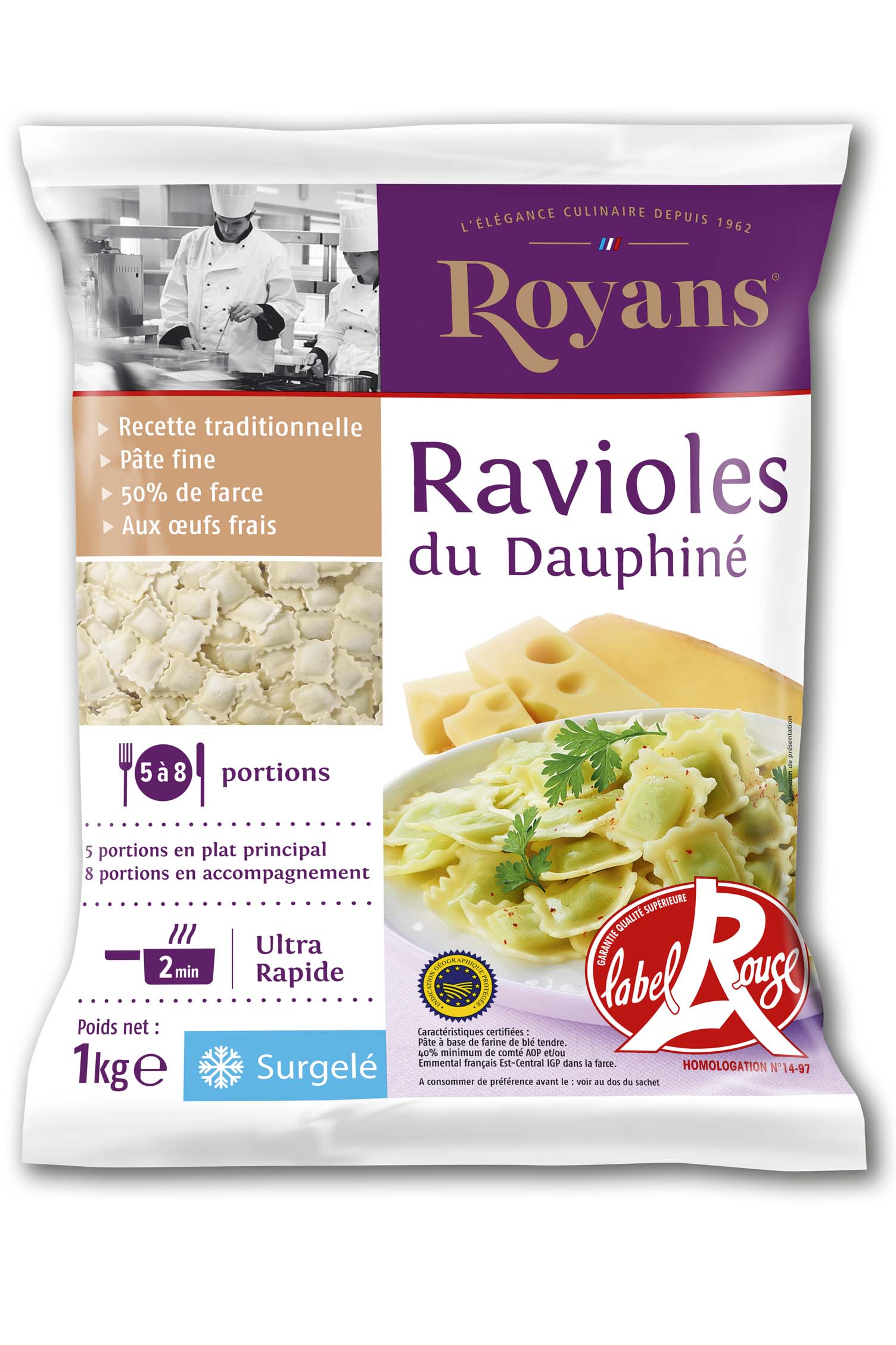 Ravioles du Dauphiné Royans - 1 kg