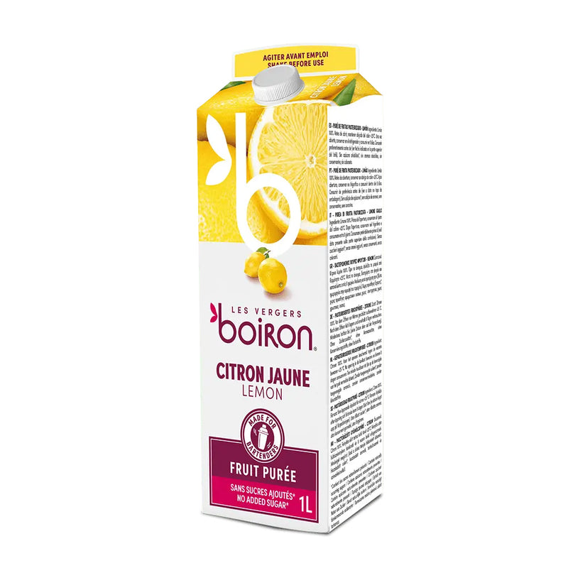 Purée de citron jaune pasteurisée - 1l