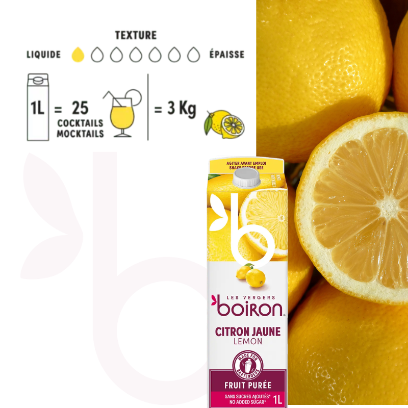 Ambient yellow lemon puree - 1l