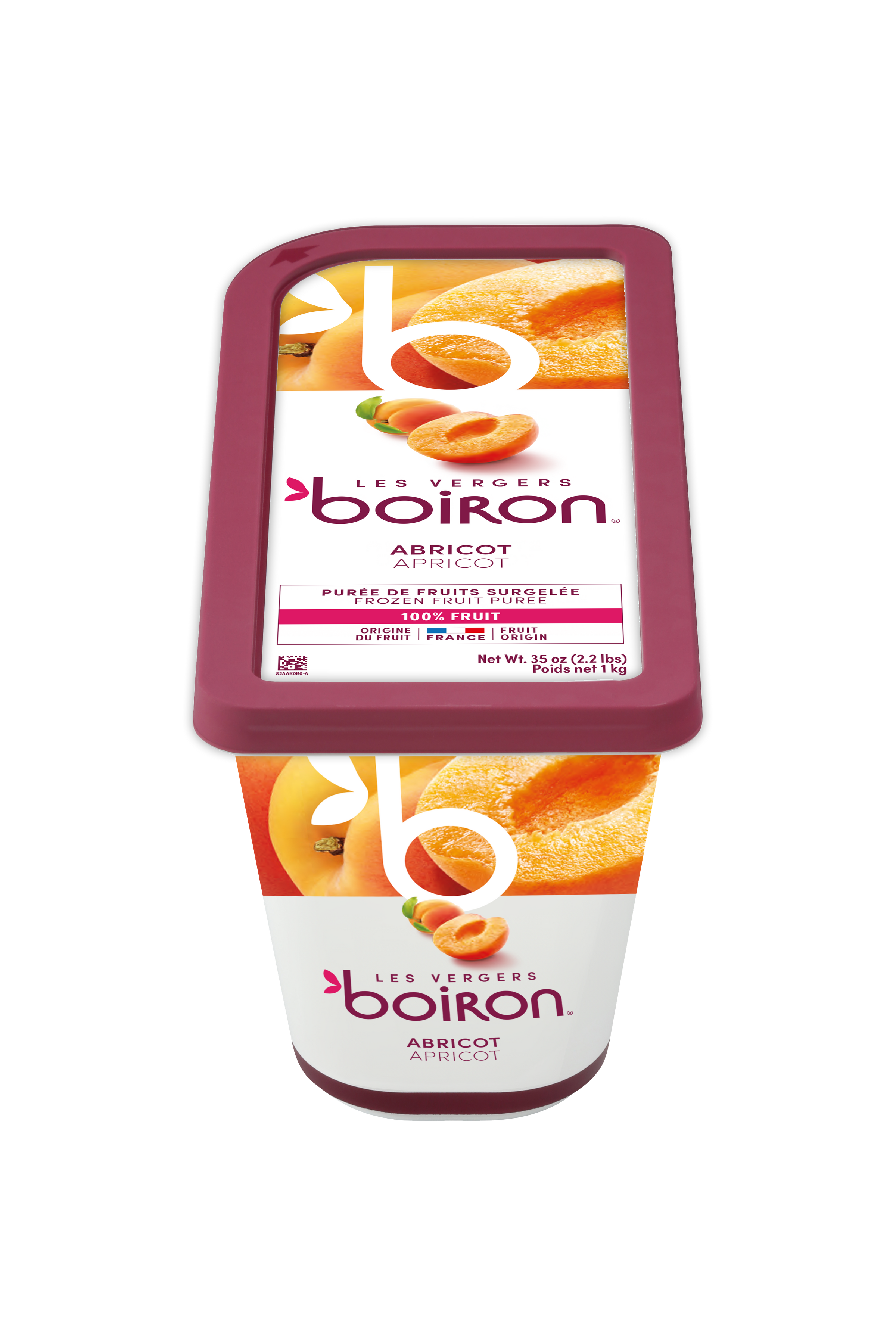 Purée d'abricot 100% Les Vergers Boiron - 1kg