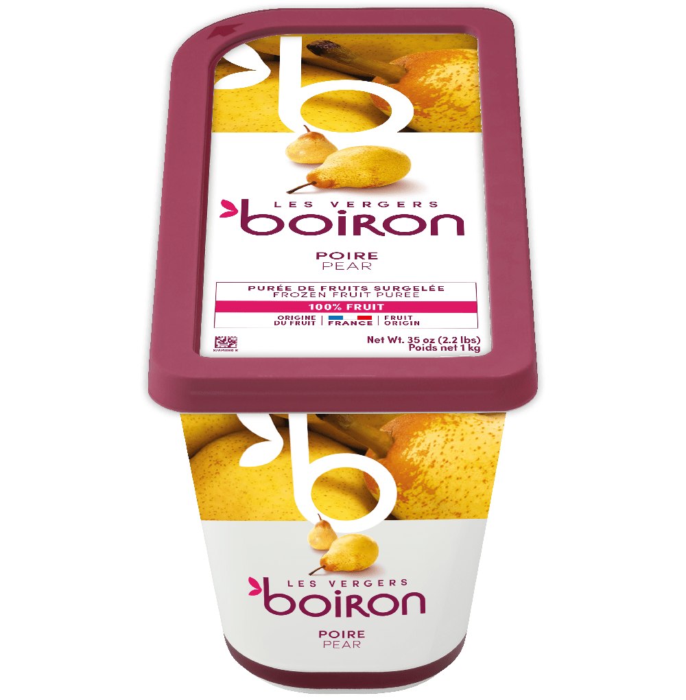 Purée de poire 100% Les Vergers Boiron - 1kg