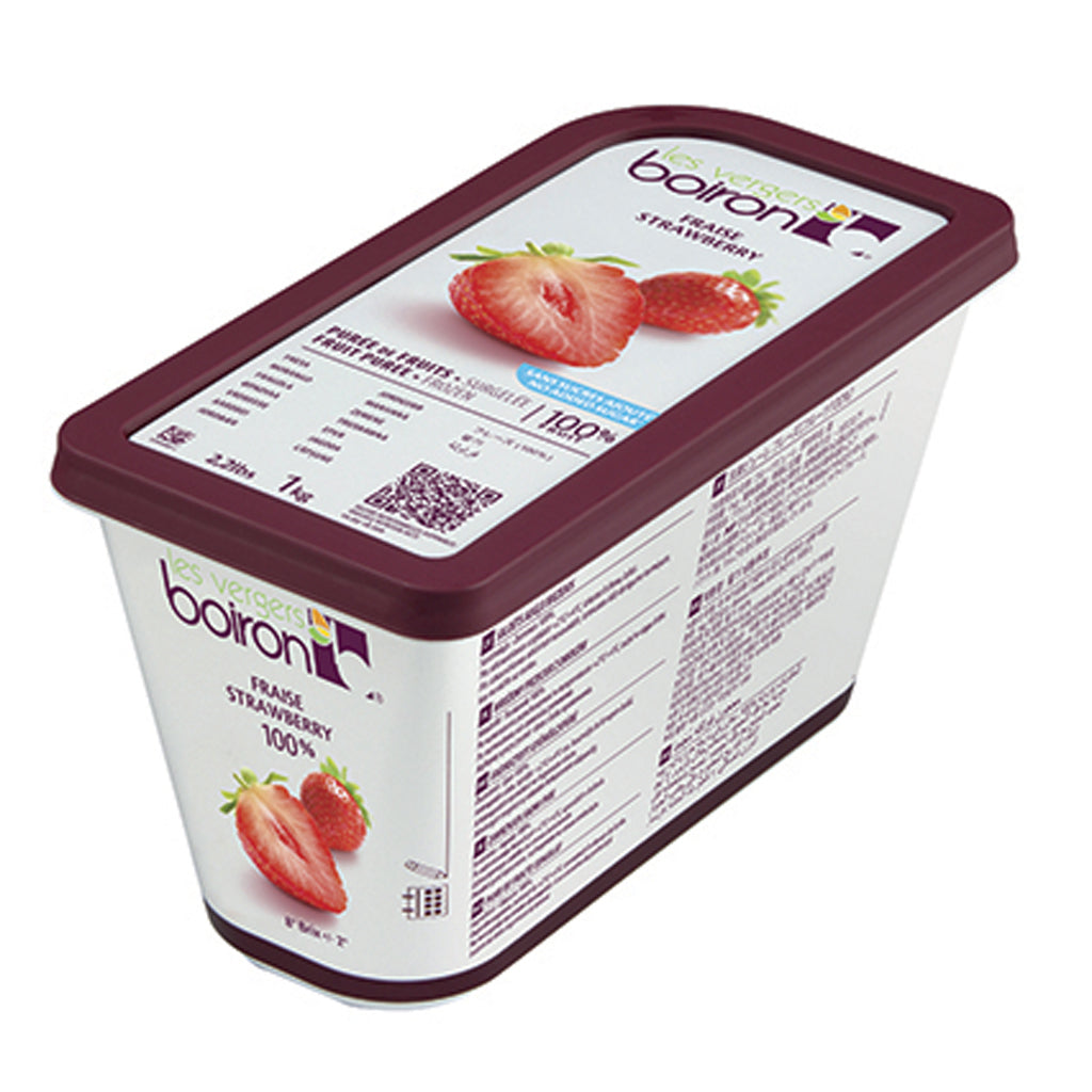 Purée de fraise 100% Les Vergers Boiron - 1kg