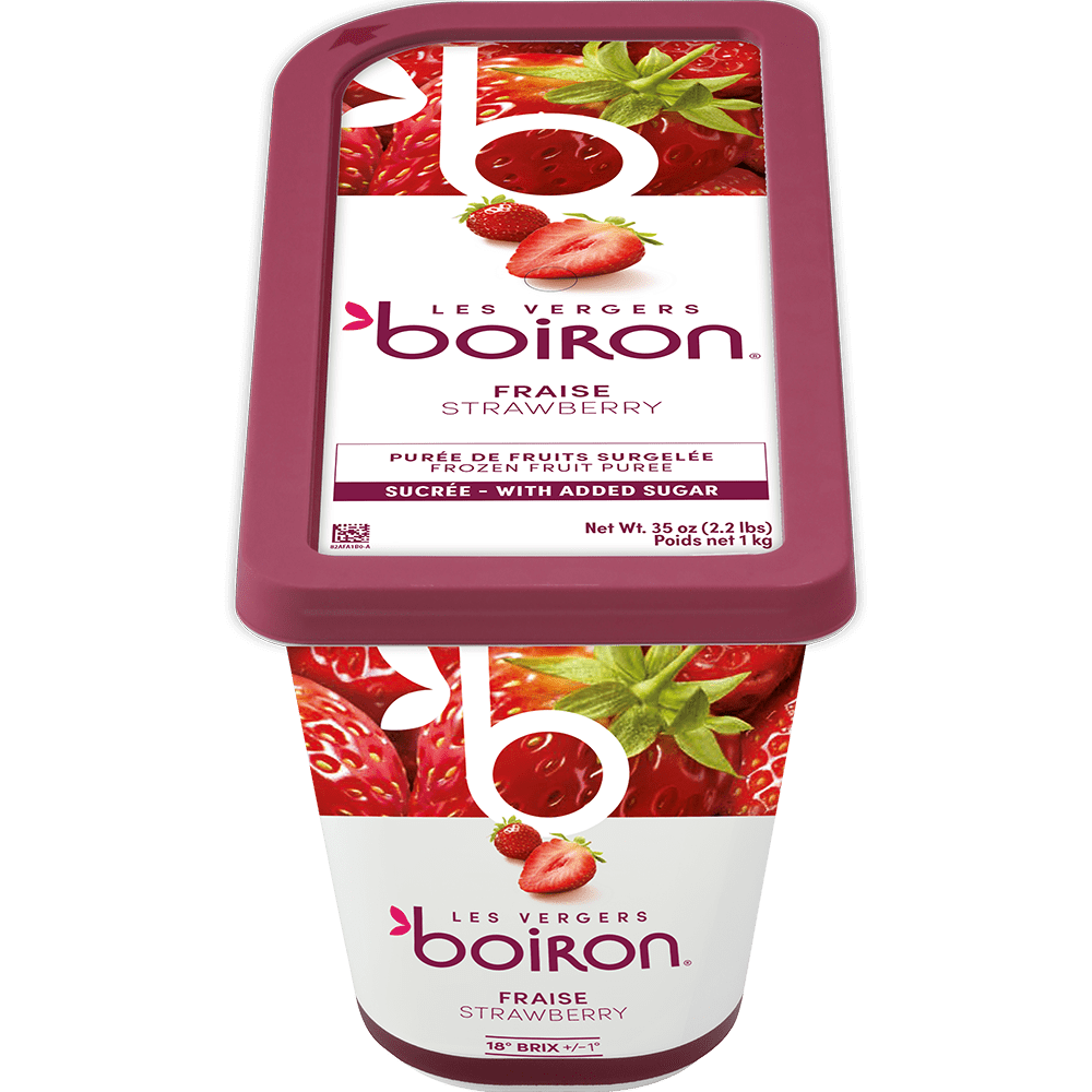 Purée de fraise 100% Les Vergers Boiron - 1kg