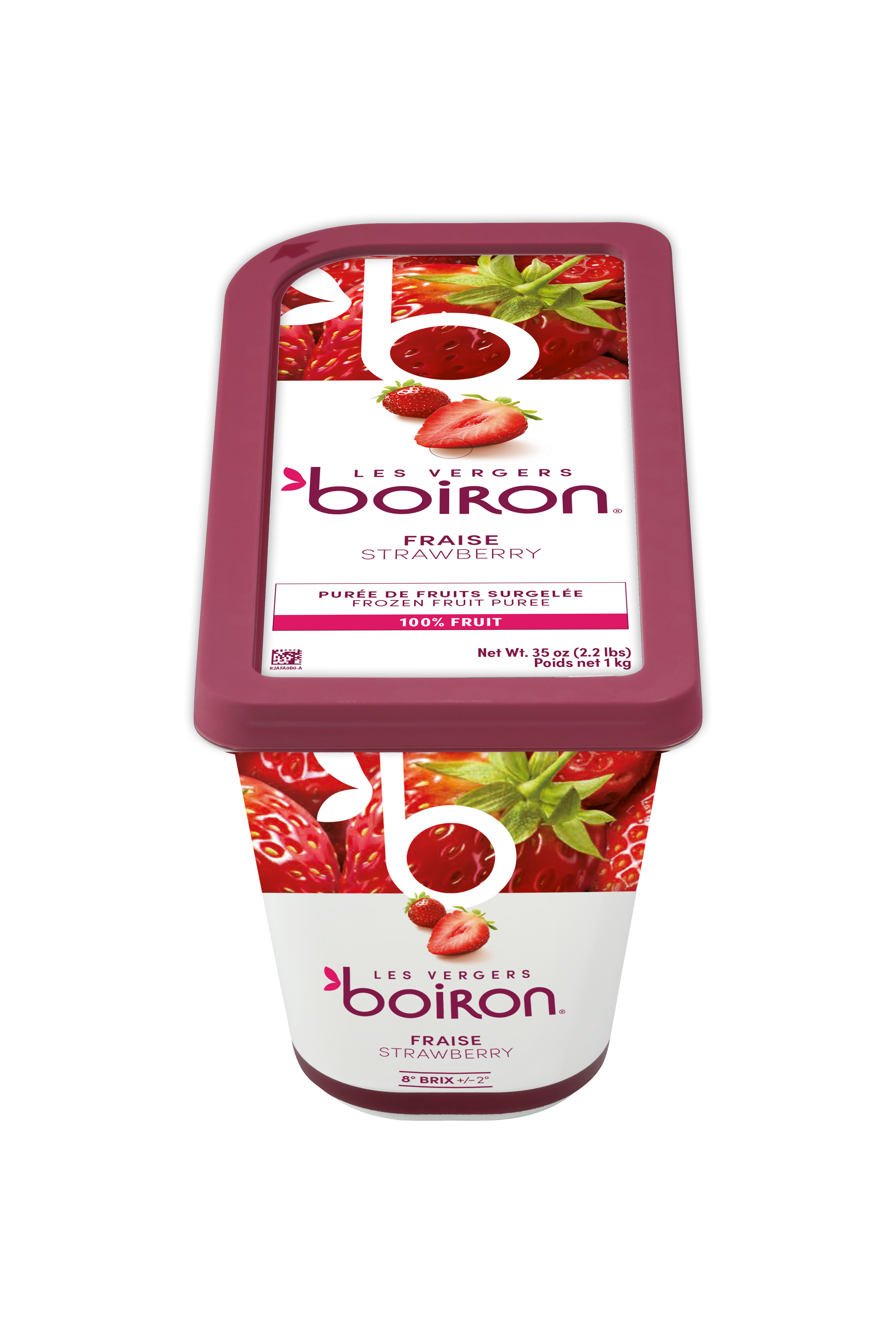 Purée de fraise 100% Les Vergers Boiron - 1kg