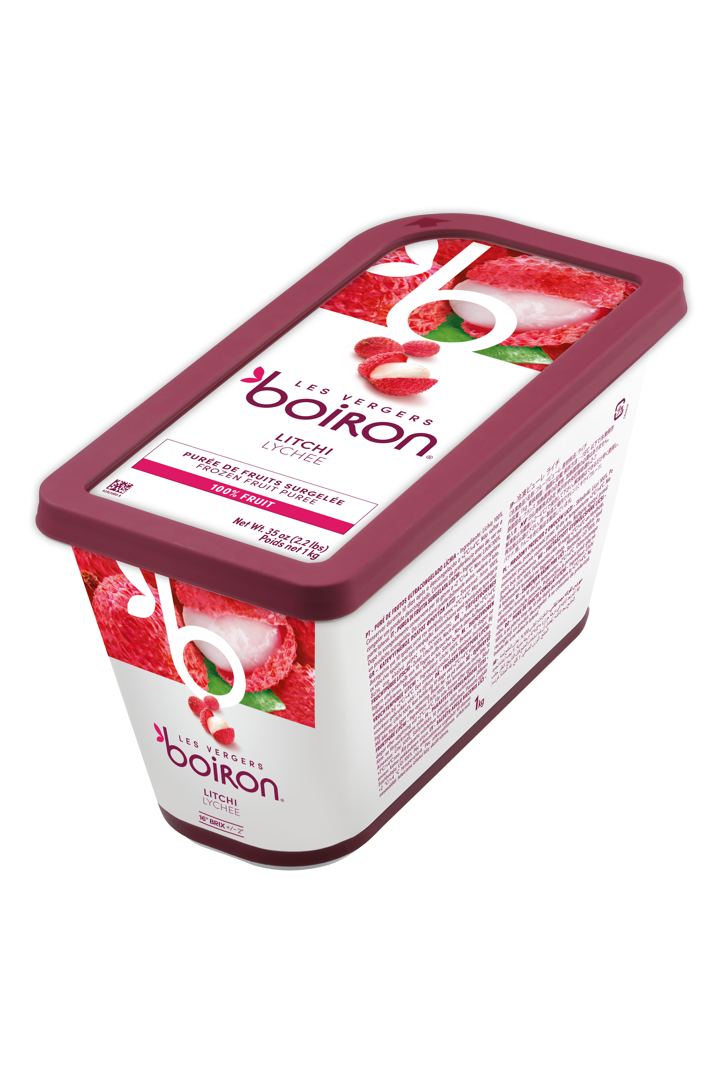 Purée de litchi 100% - 1kg
