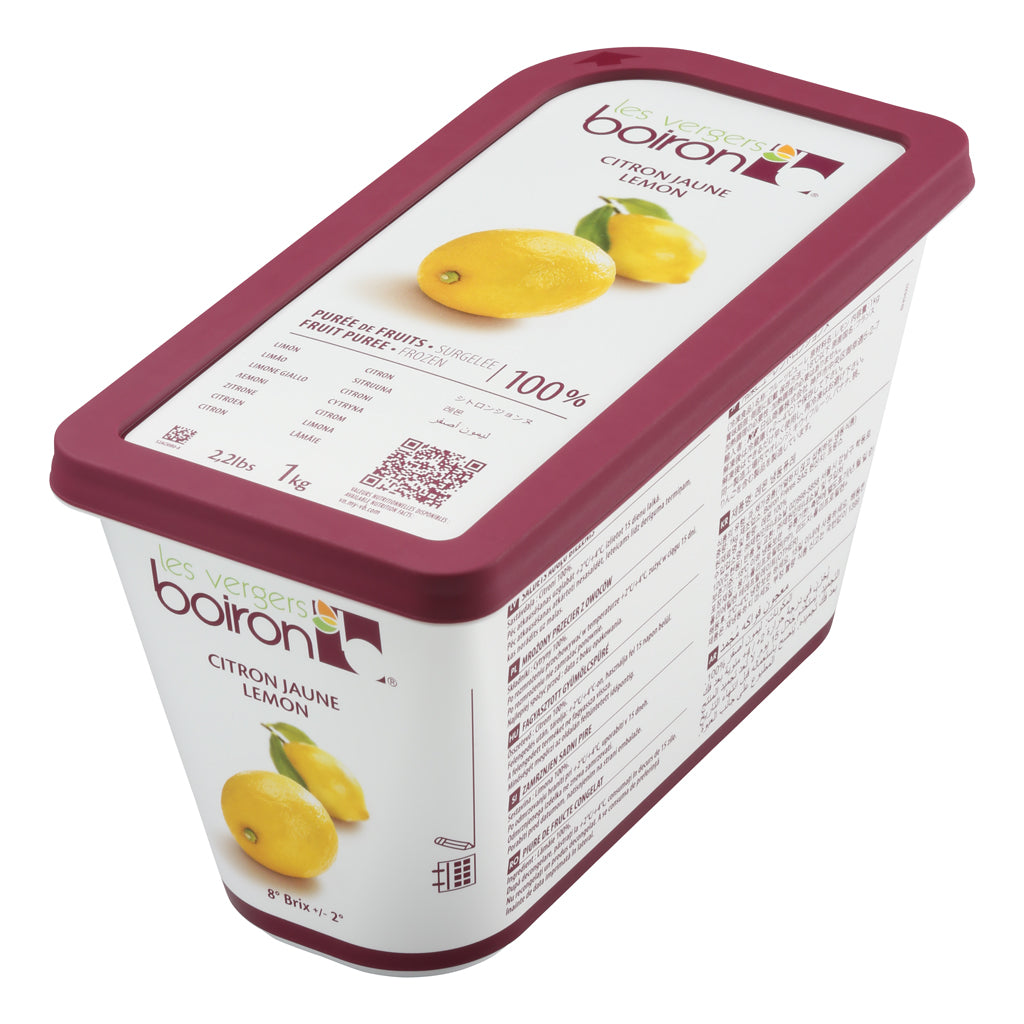 Purée de citron jaune 100% Les Vergers Boiron - 1kg