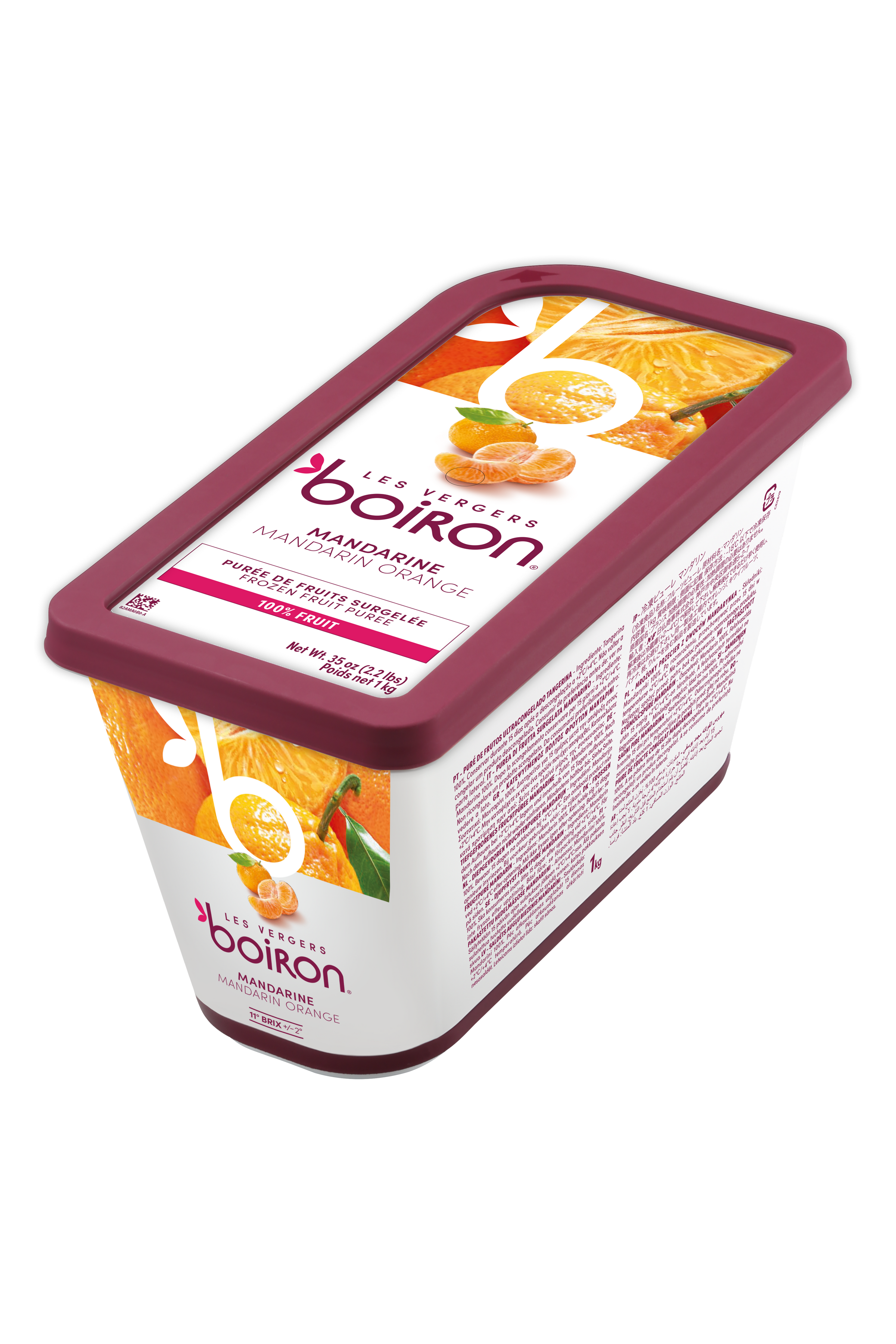 Purée de mandarine 100% Les Vergers Boiron - 1kg