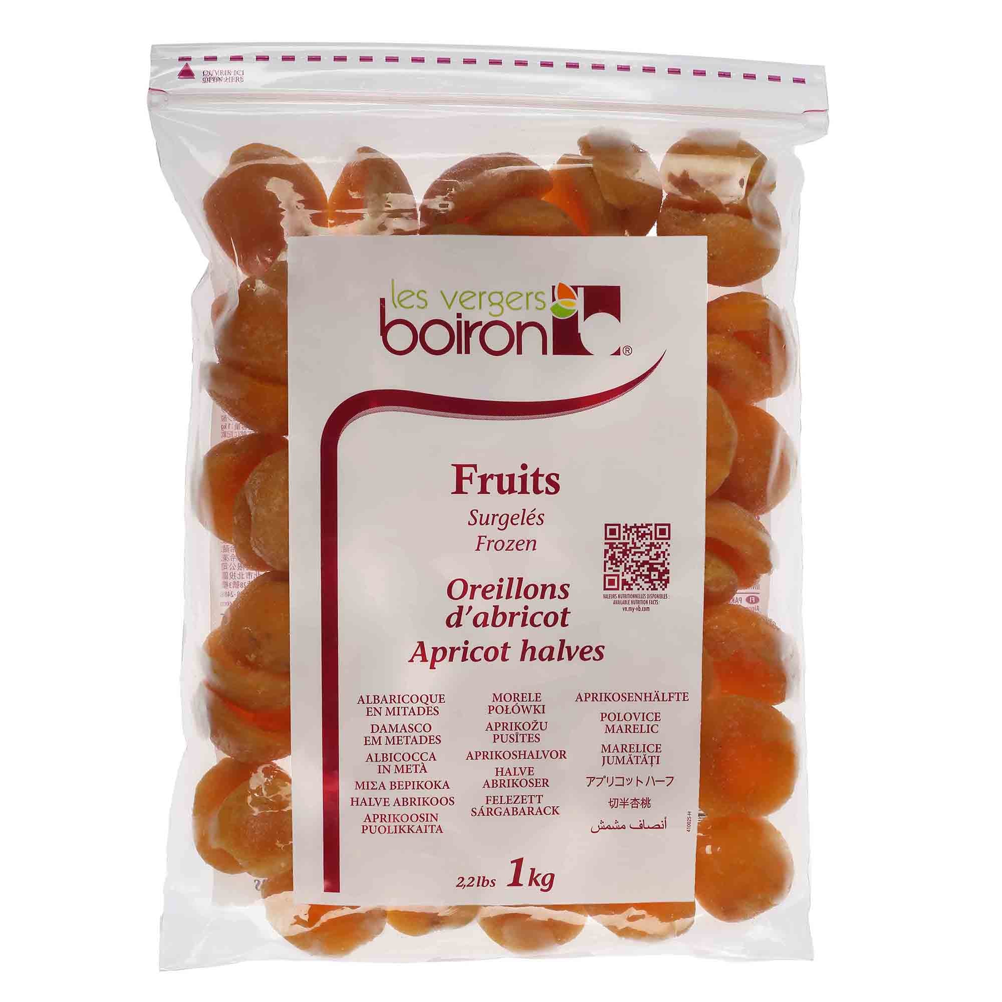 Oreillon d'abricot IQF - 1kg