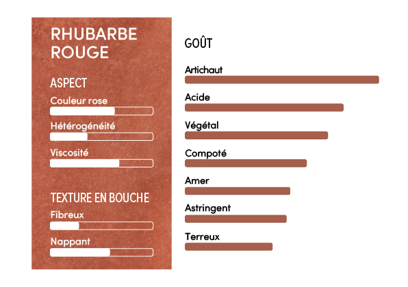 Purée de rhubarbe rouge - 1kg