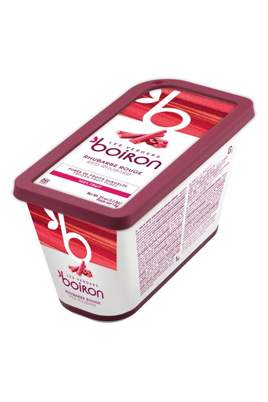Purée de rhubarbe rouge - 1kg