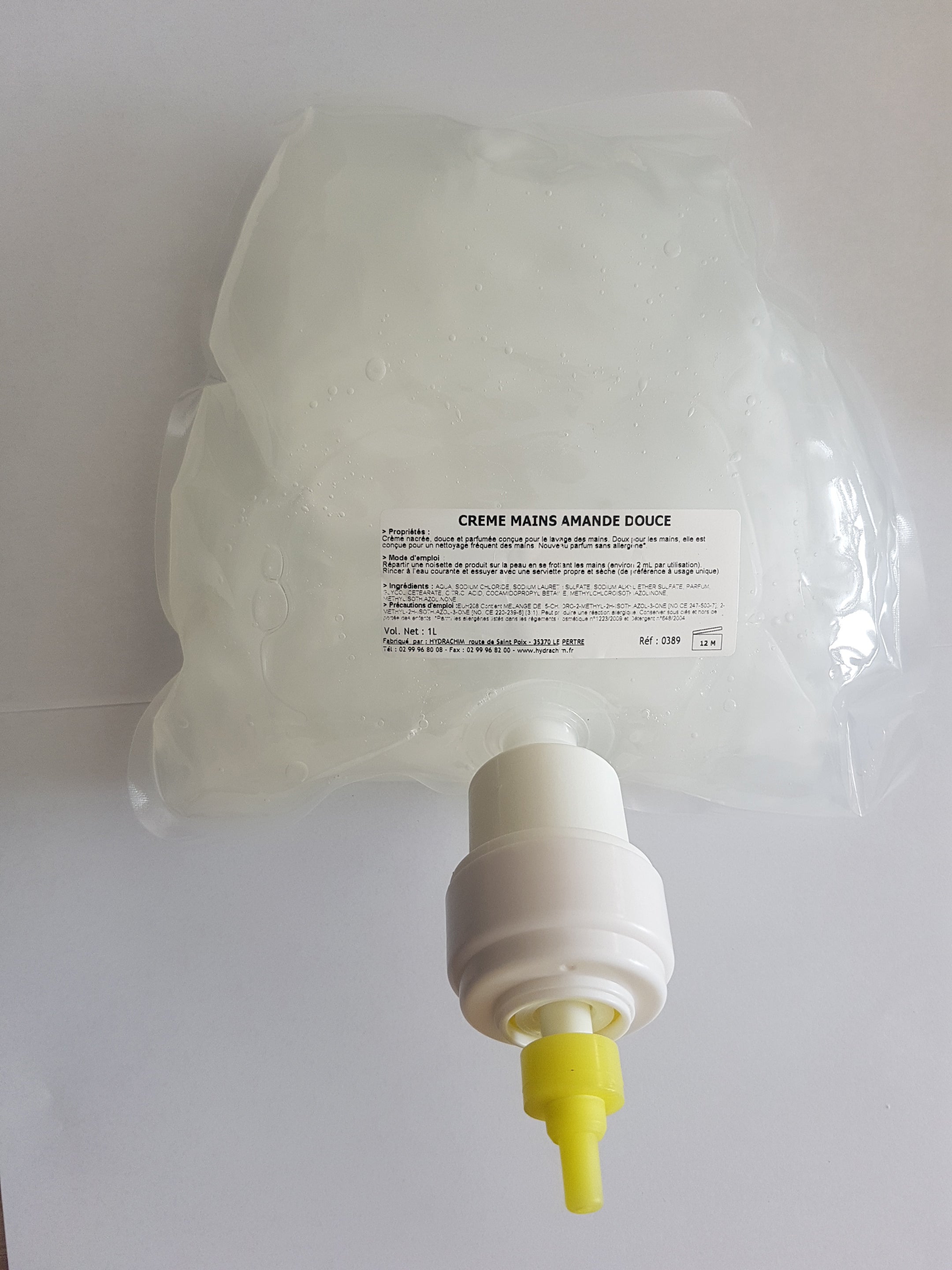Crème mains - Cartouche 1 L ( 006434 ) (6 X 1 unité )
